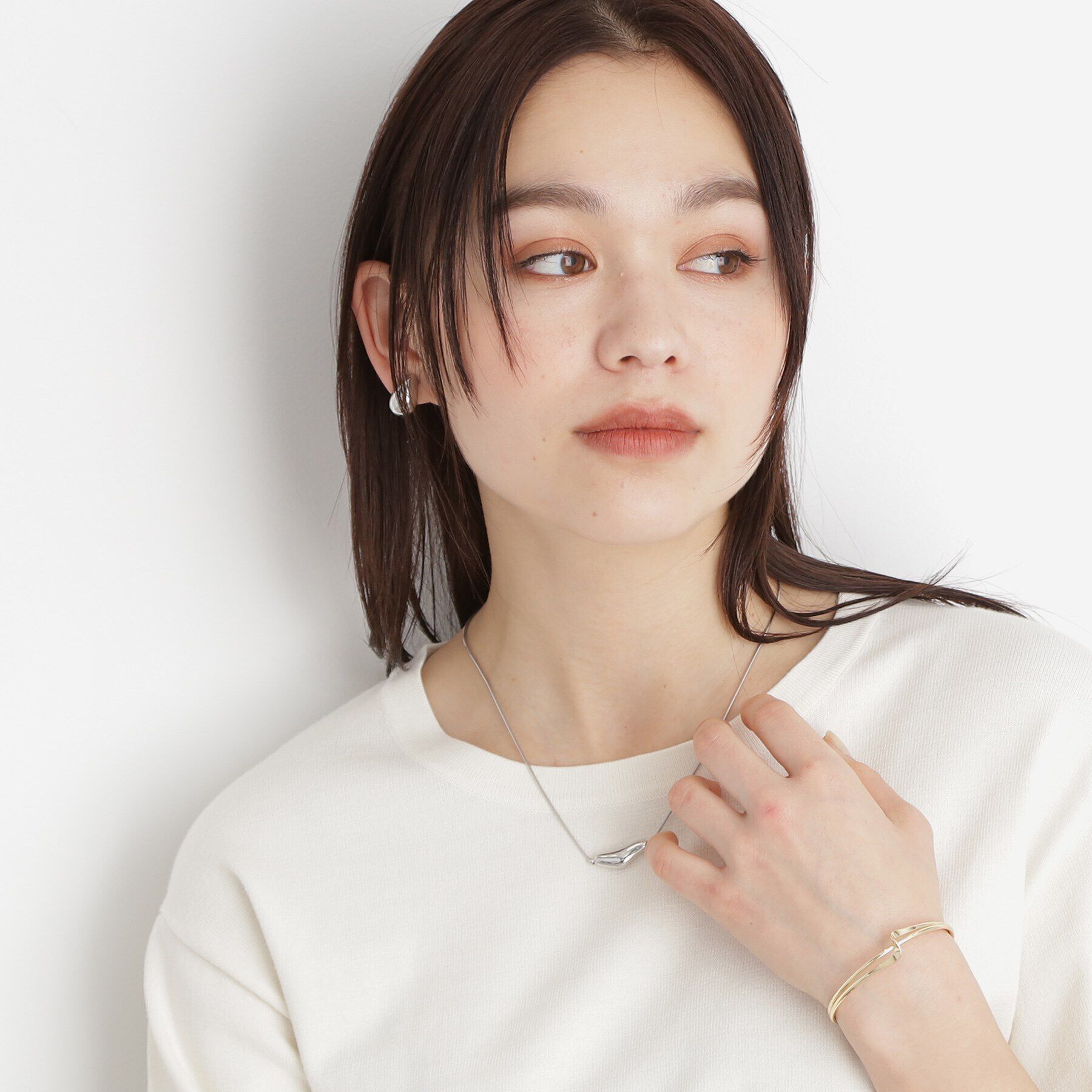 THE SHOP TK「ビーンズショートネックレス」|ネックレス|