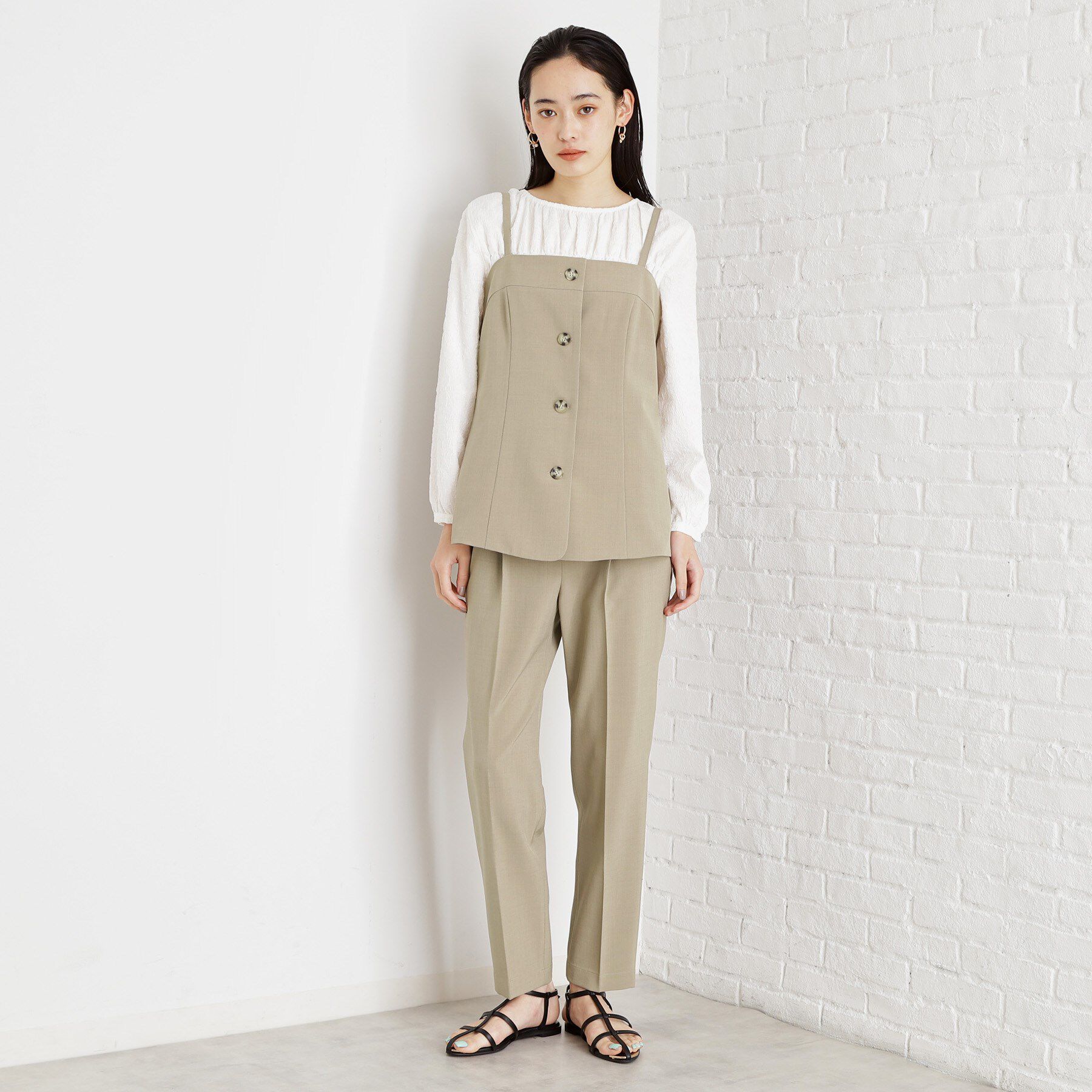 THE SHOP TK「【XS-XLサイズ】麻調テーパードパンツ/洗濯機OK/from the VOICE」|その他|