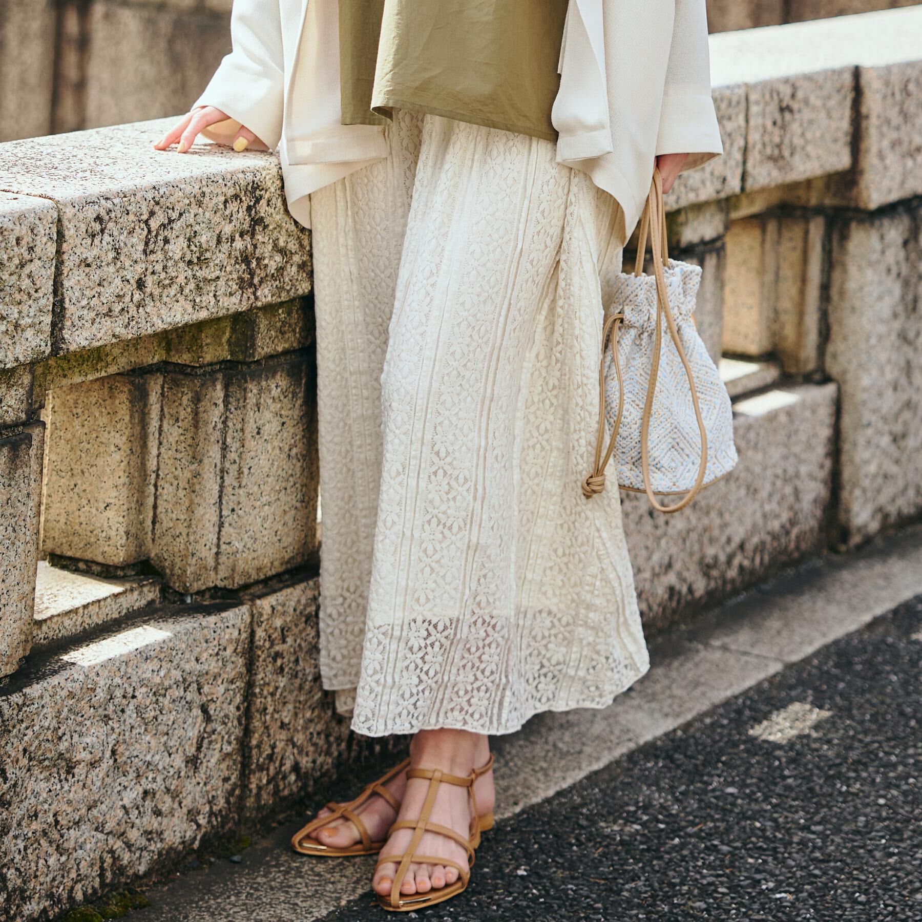 THE SHOP TK「レーススカート【洗える】」|スカート|