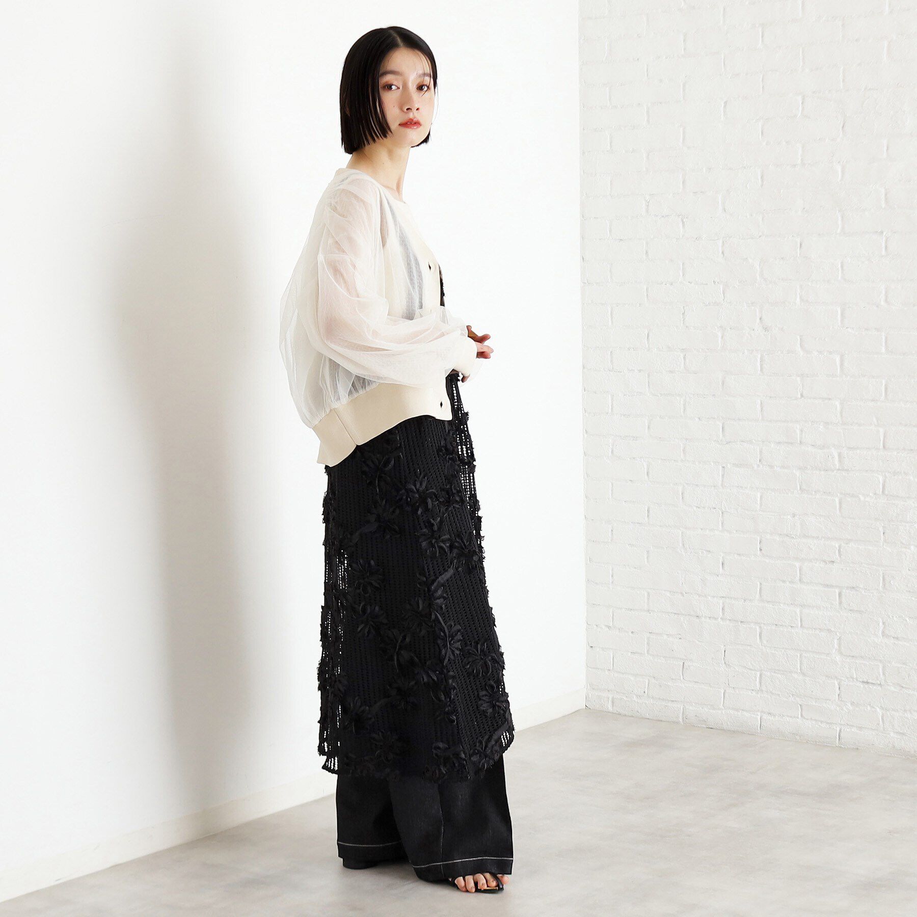 THE SHOP TK「3Dレースキャミワンピ」|ワンピース|