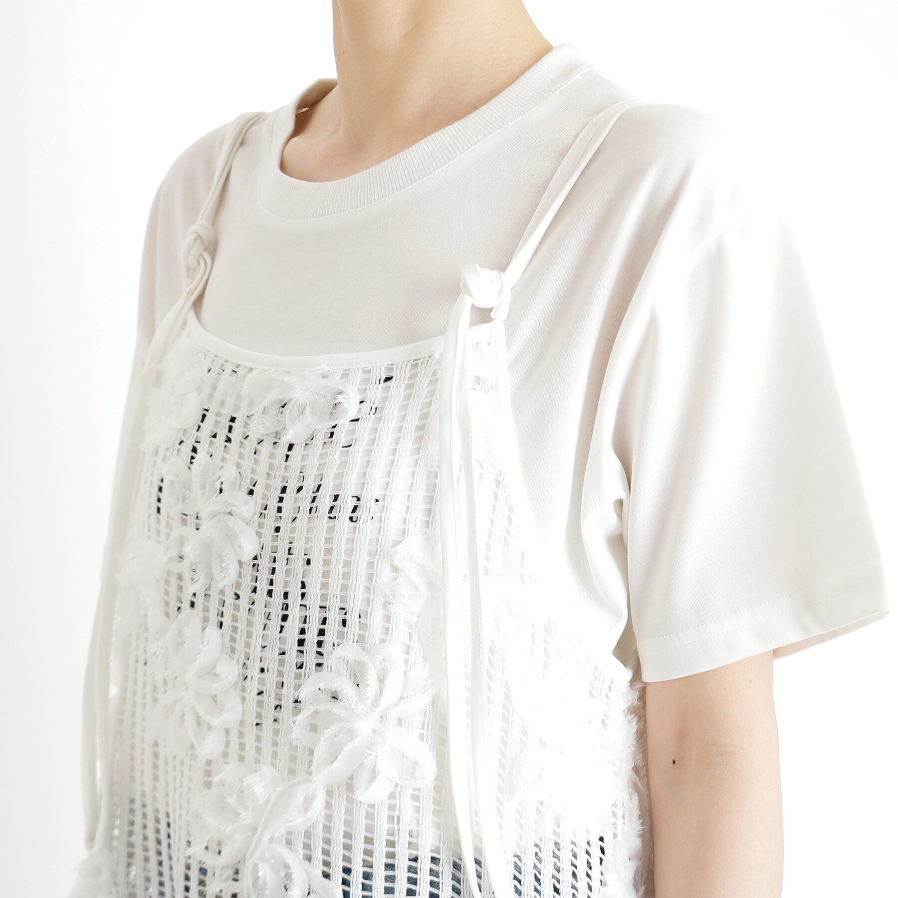 THE SHOP TK「3Dレースキャミワンピ」|ワンピース|