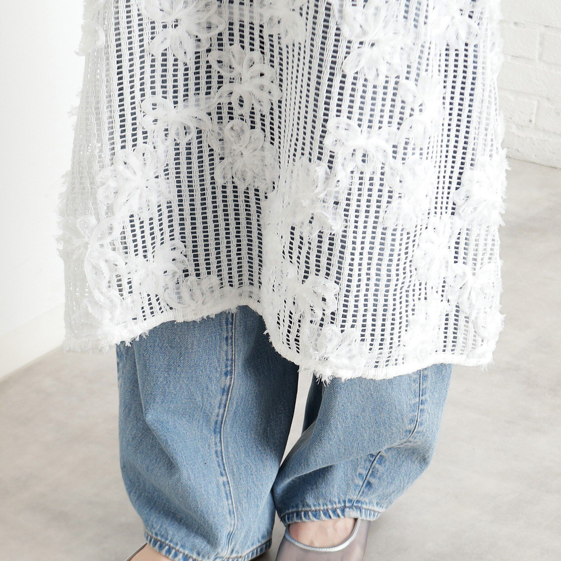 THE SHOP TK「3Dレースキャミワンピ」|ワンピース|