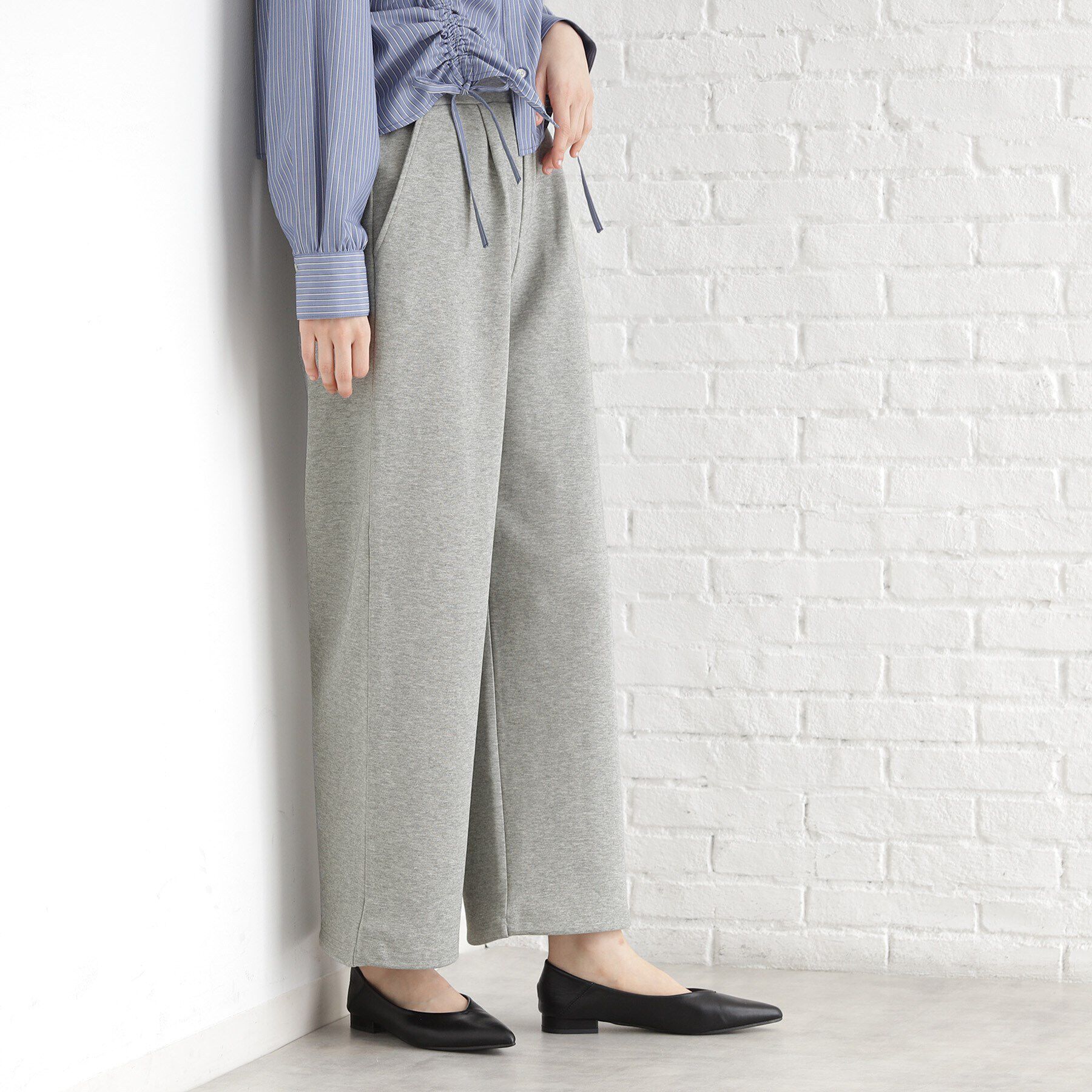 THE SHOP TK「スウェットワイドパンツ【洗える】」|その他|