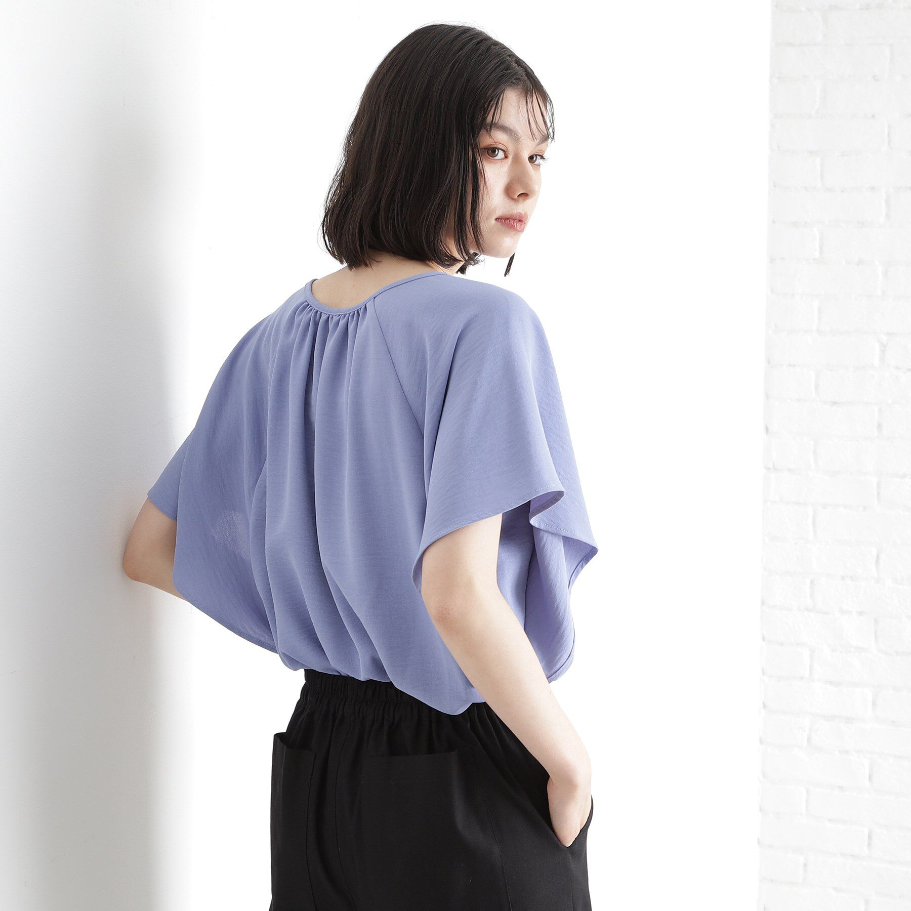 THE SHOP TK「袖フレアブラウス【防シワ／接触冷感／洗濯機OK/セットアップ可】」|シャツ・ブラウス|