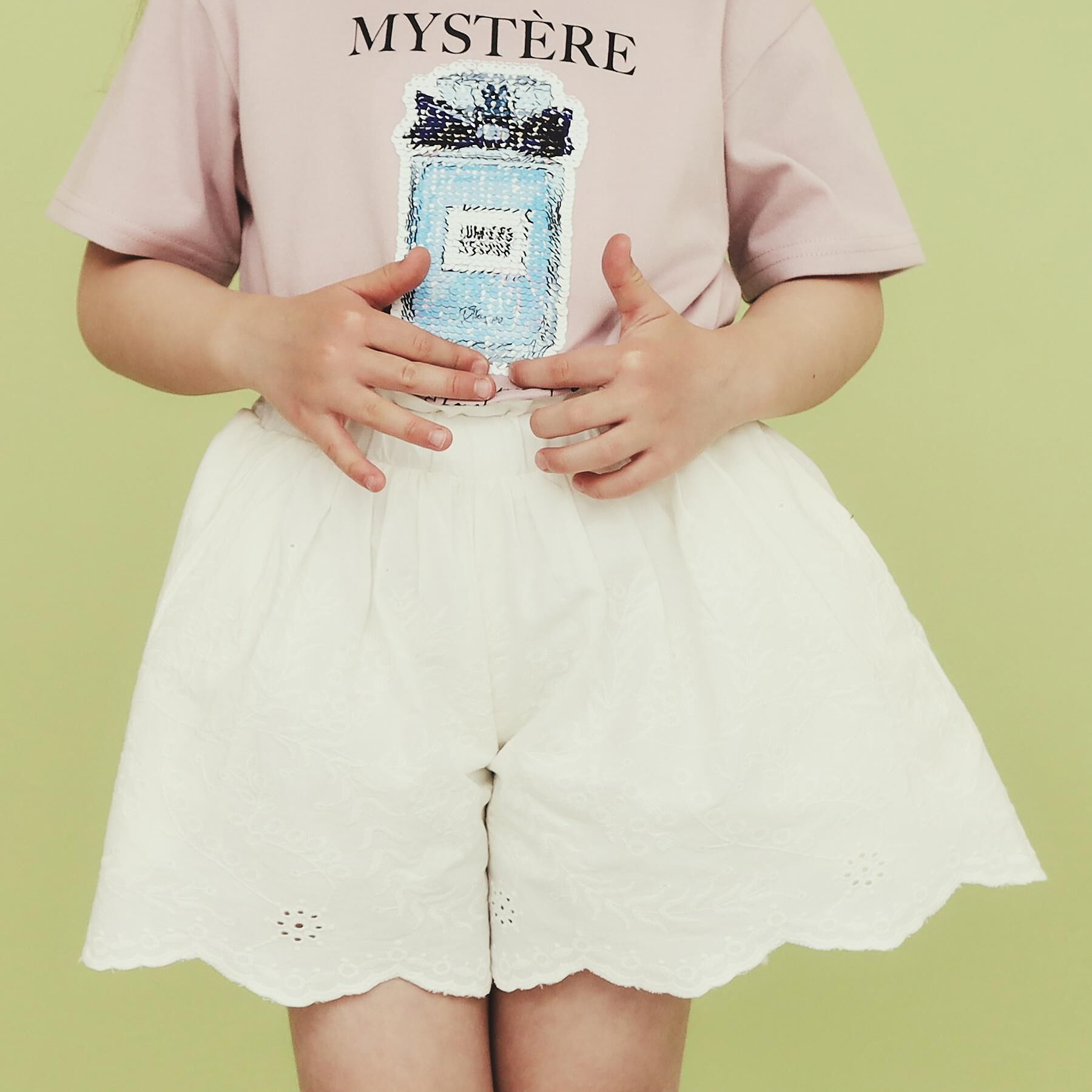 THE SHOP TK「【120-150】スカラップレースキュロットパンツ」|キュロット|