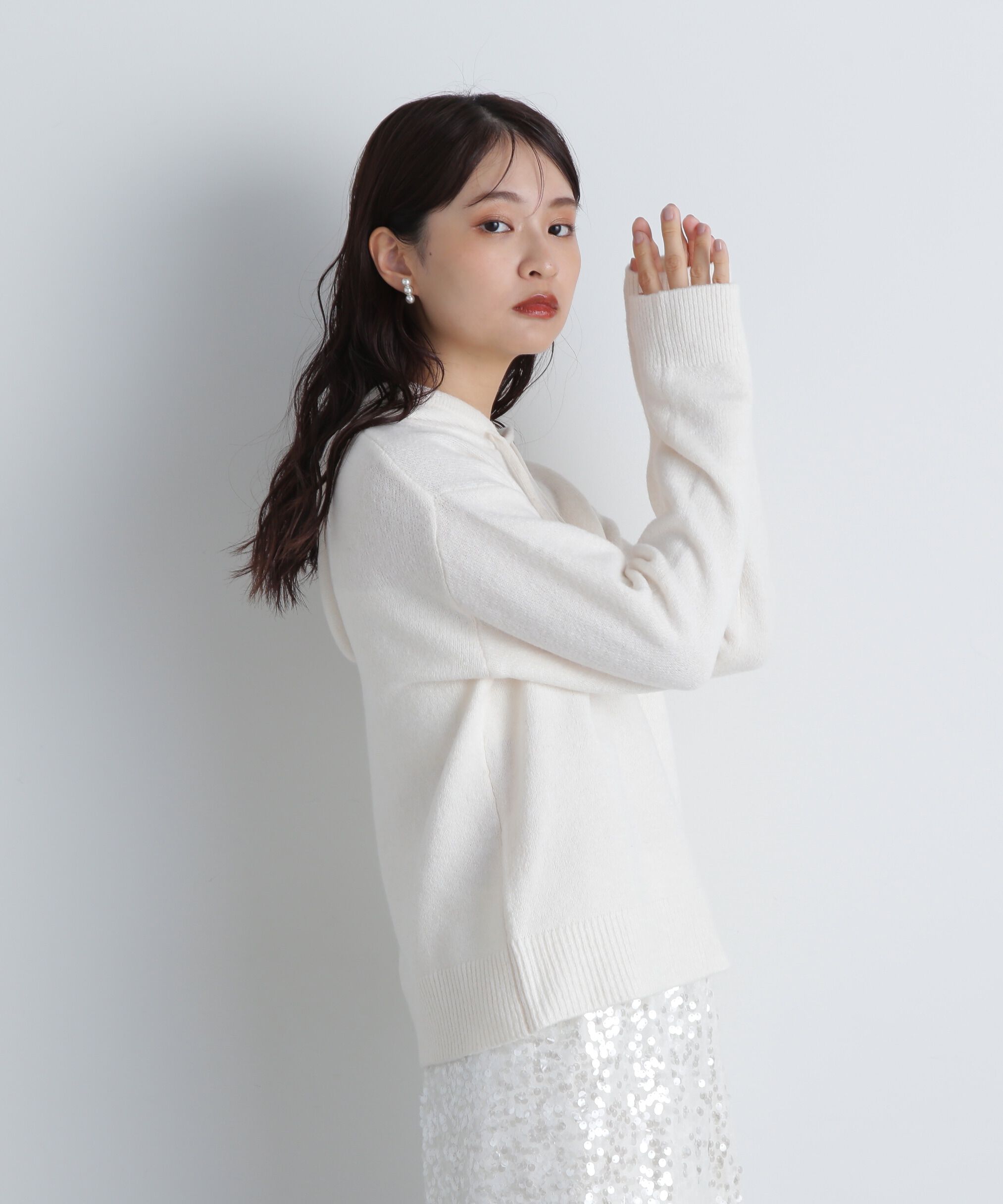  「ニットパーカー」|ニット・セーター|