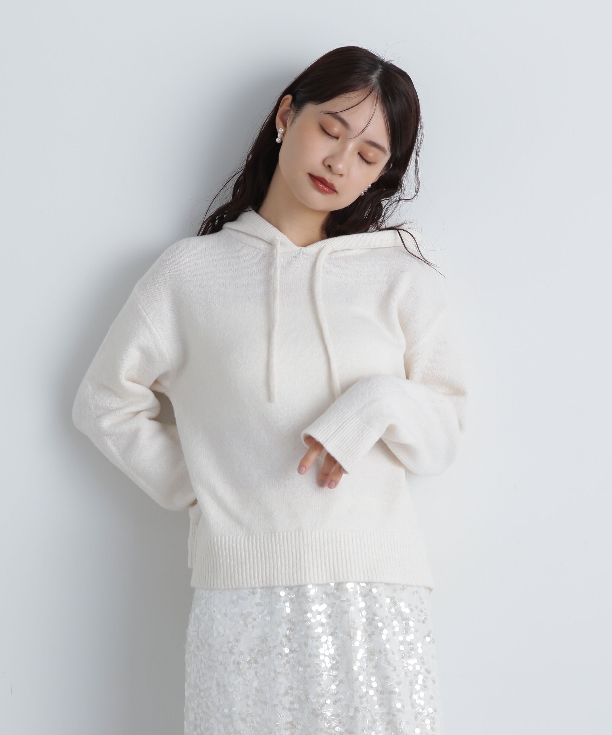  「ニットパーカー」|ニット・セーター|