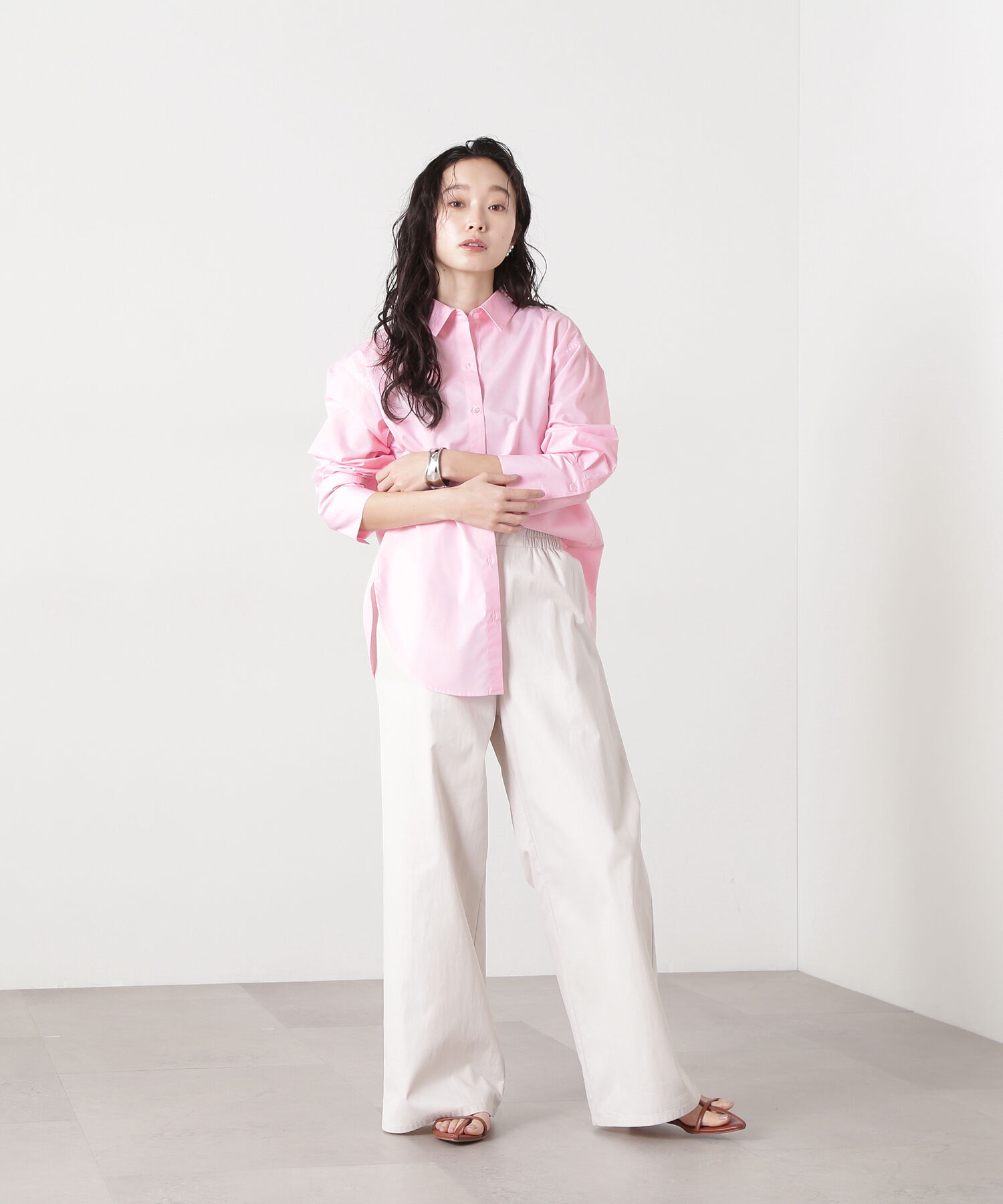  「ドロップショルダーベーシックシャツ」|シャツ・ブラウス|