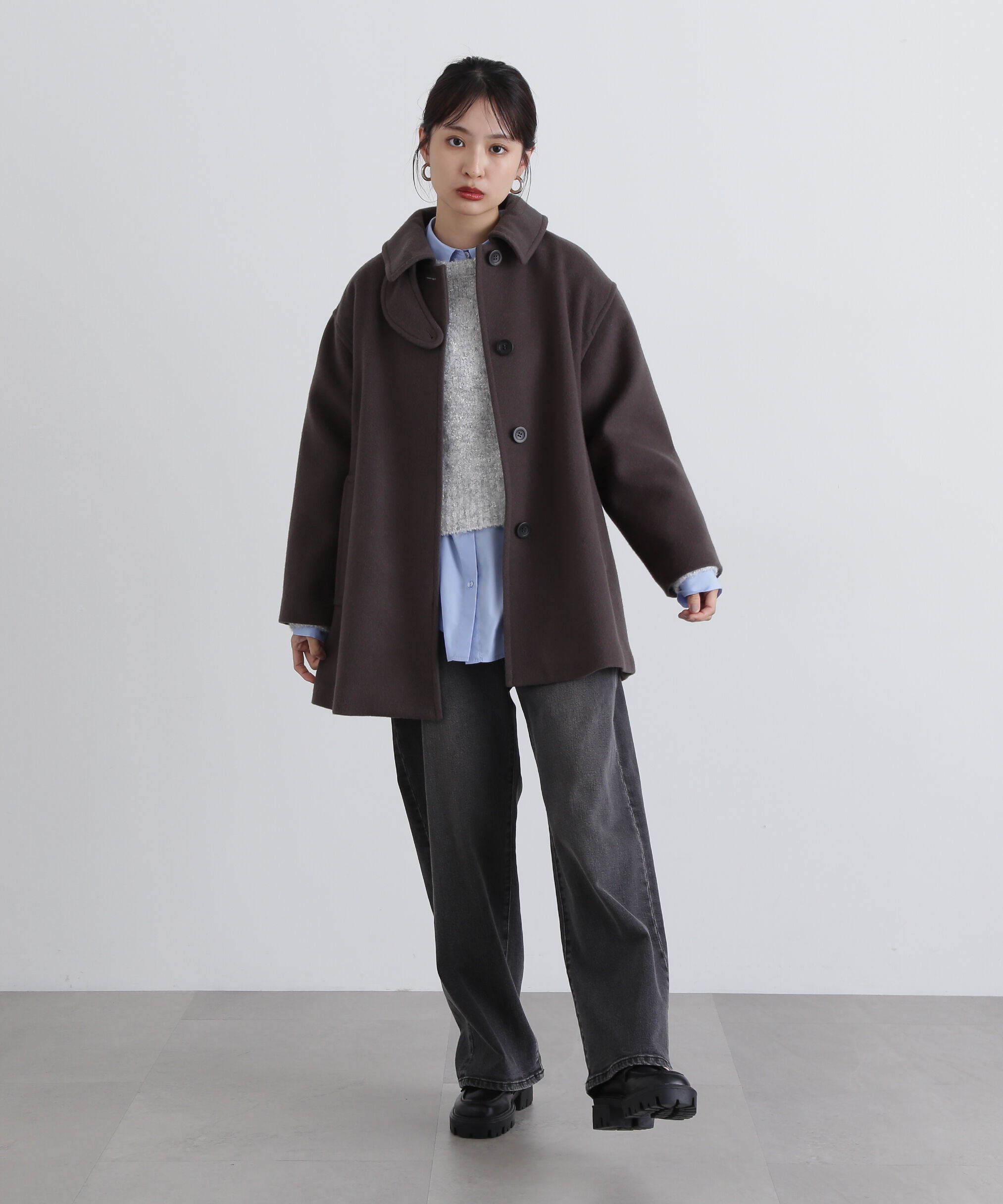  「ドロップショルダーベーシックシャツ」|シャツ・ブラウス|