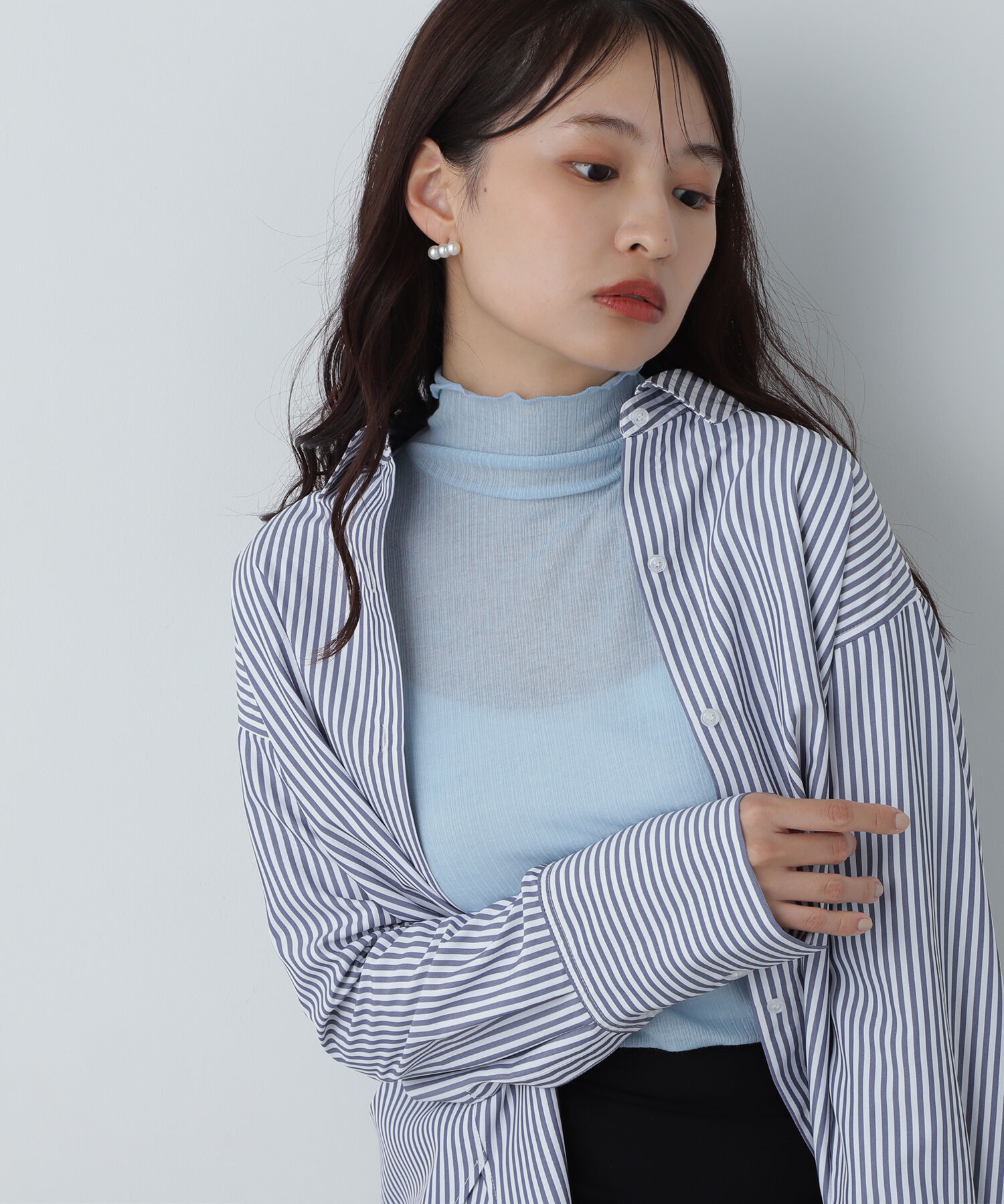  「ドロップショルダーベーシックシャツ」|シャツ・ブラウス|