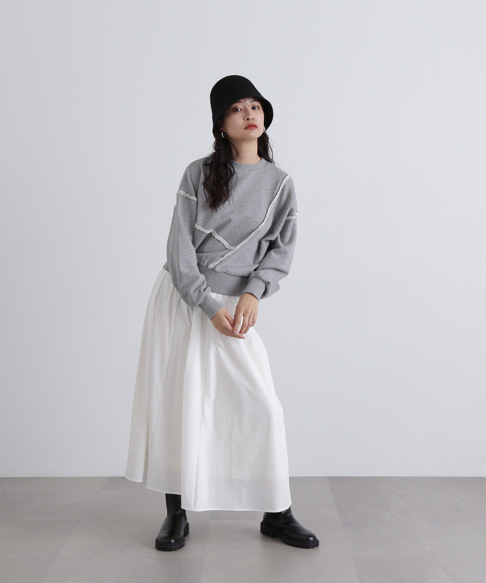  「パネルデザインスウェット」|Tシャツ・カットソー|