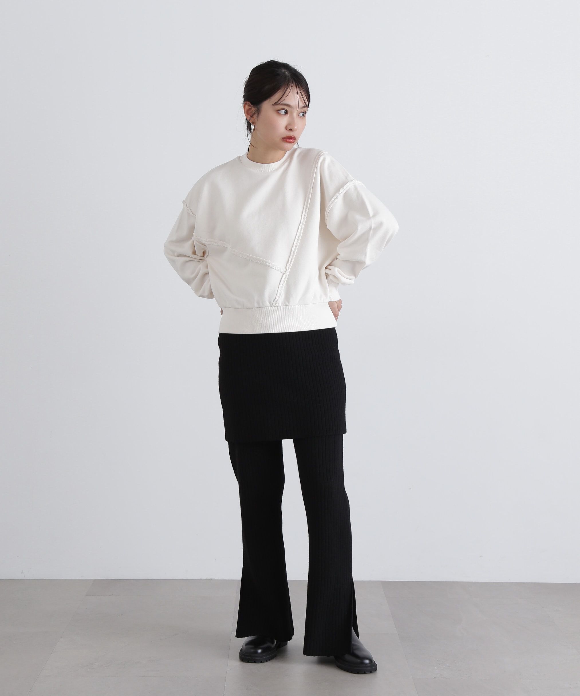  「パネルデザインスウェット」|Tシャツ・カットソー|