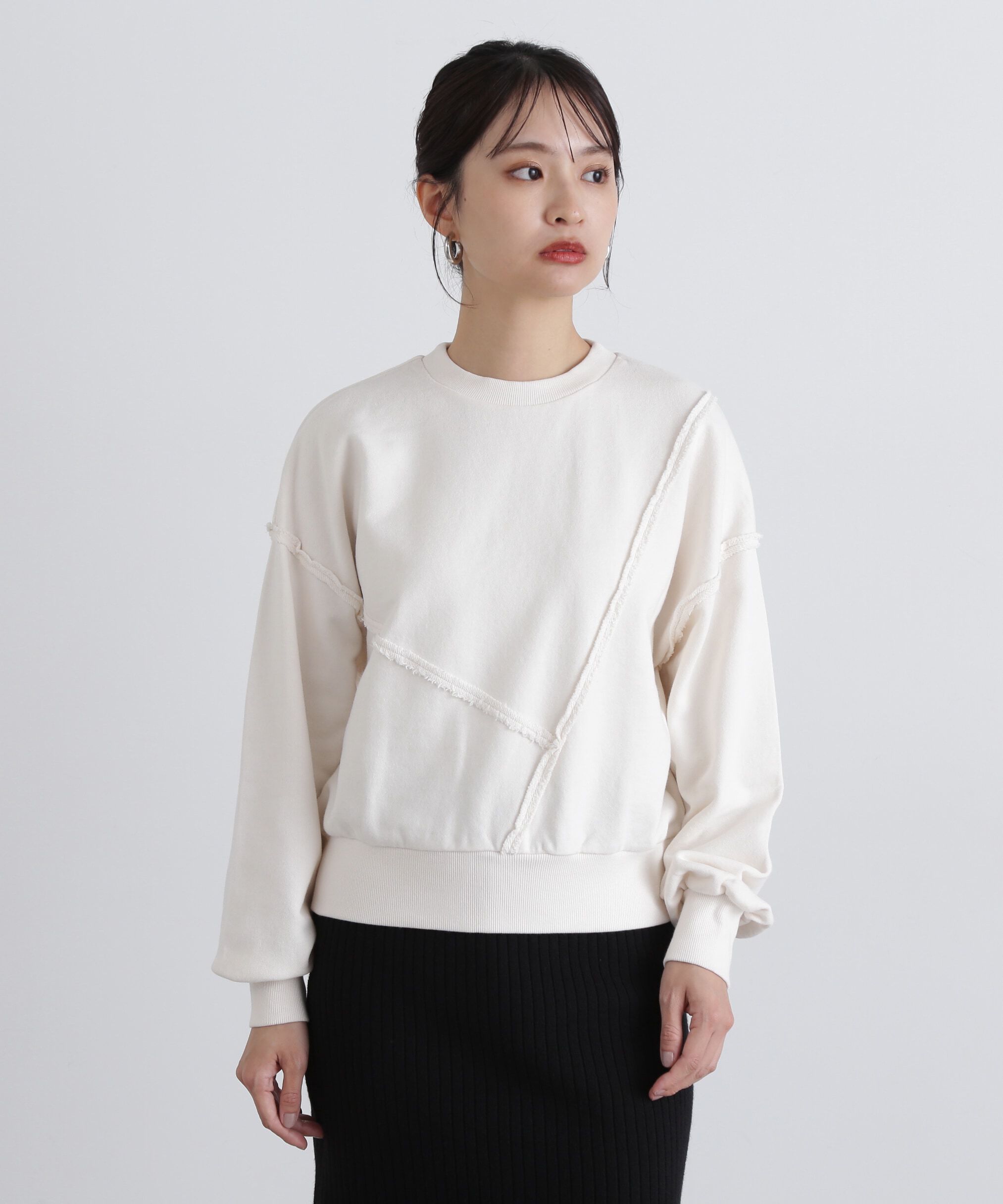  「パネルデザインスウェット」|Tシャツ・カットソー|