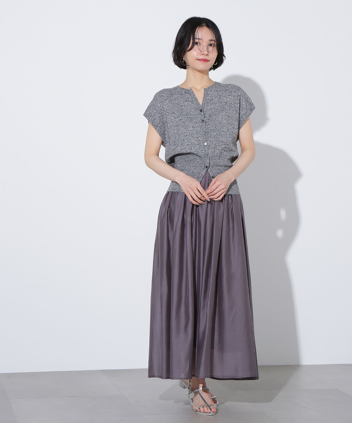  「シアーローンタックフレアスカート」|スカート|