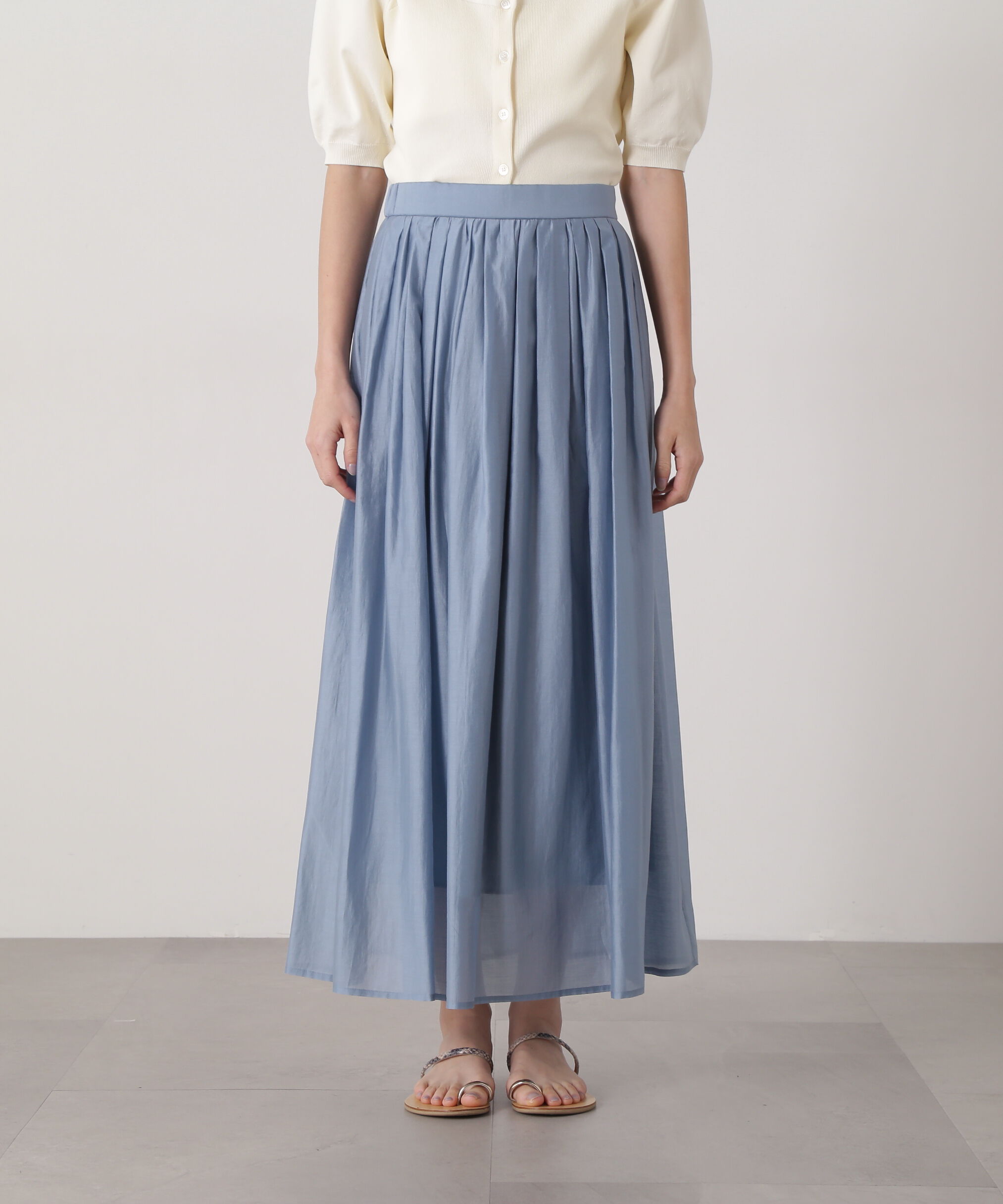  「シアーローンタックフレアスカート」|スカート|