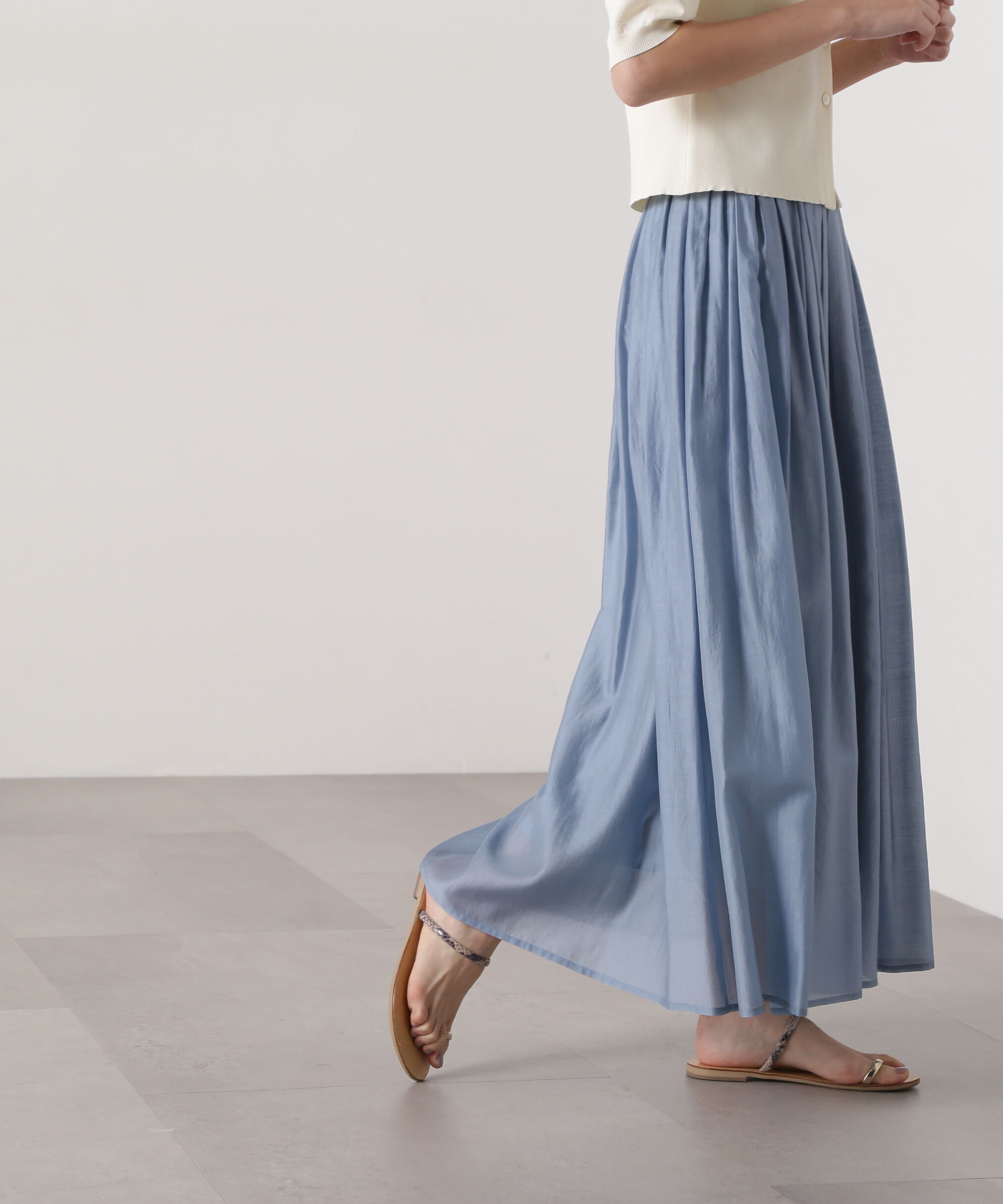  「シアーローンタックフレアスカート」|スカート|