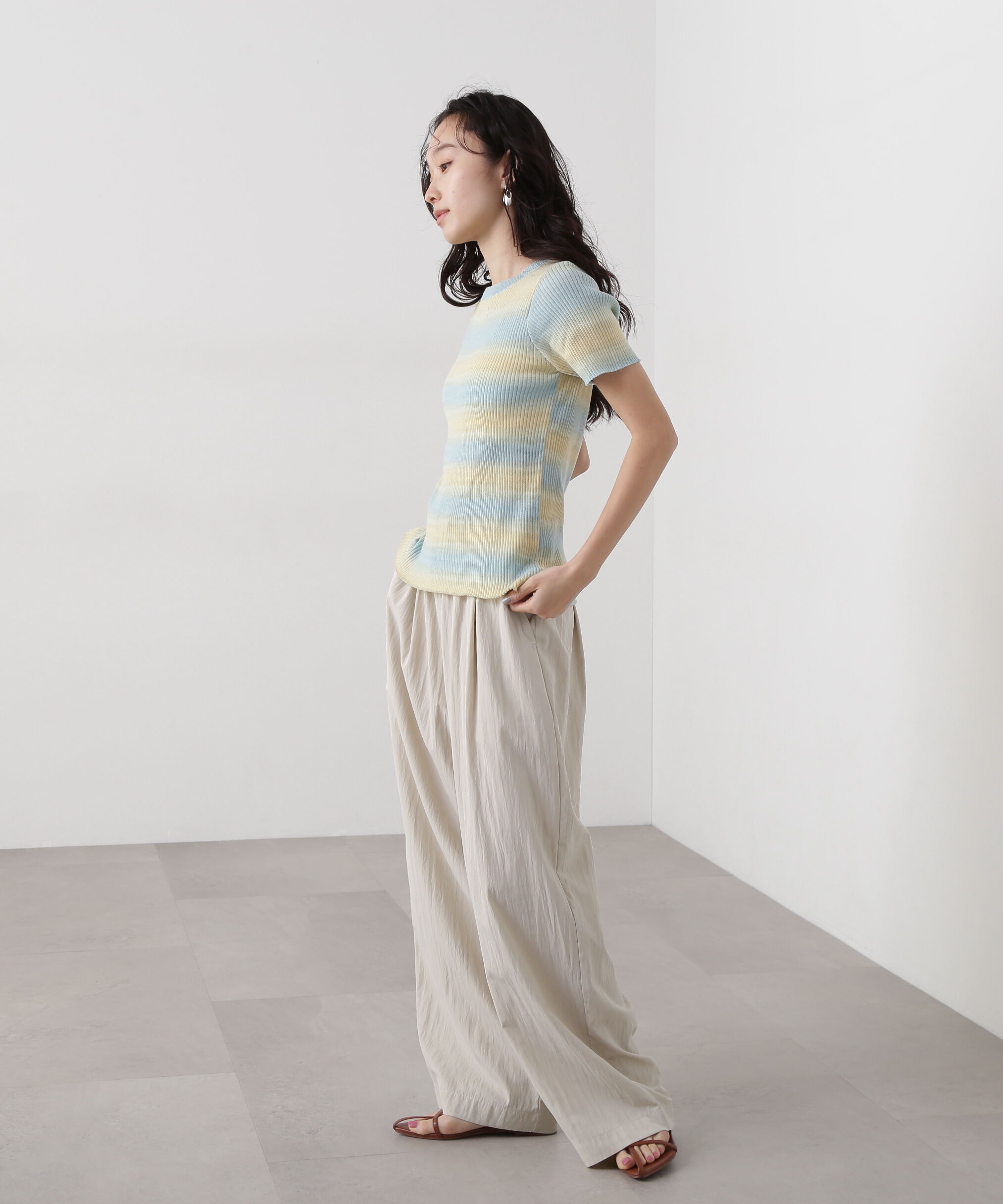  「グラデーションボーダーニット」|ニット・セーター|