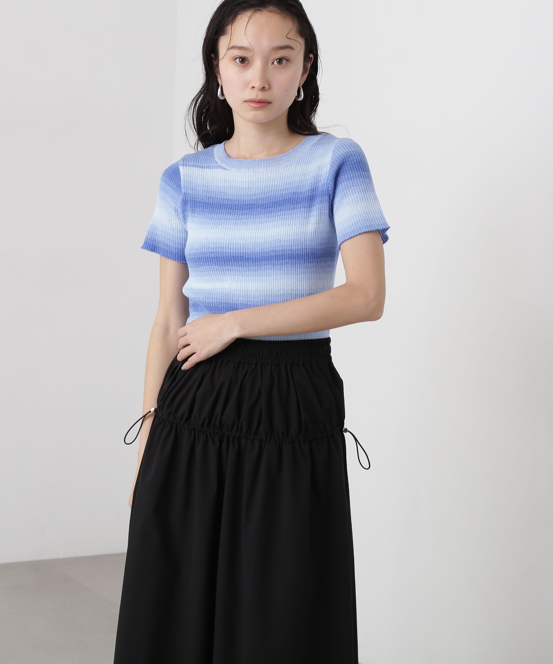  「グラデーションボーダーニット」|ニット・セーター|