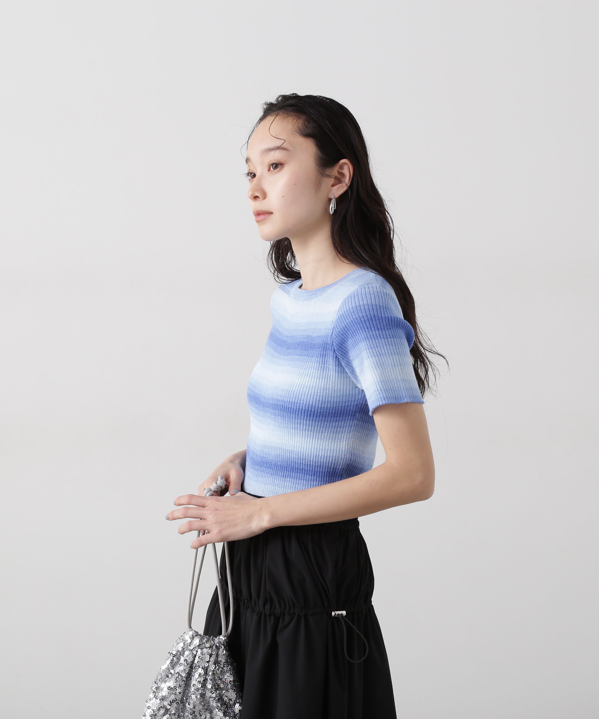  「グラデーションボーダーニット」|ニット・セーター|