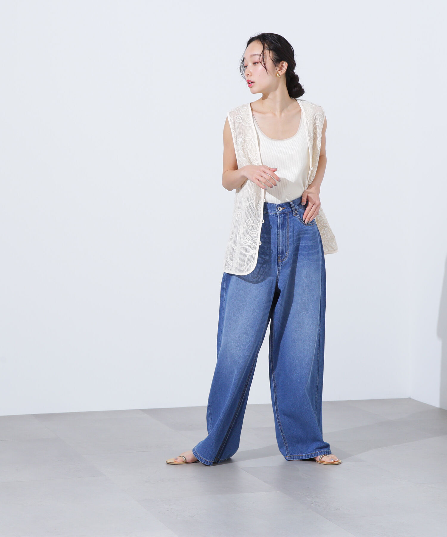  「ライトオンスワイドデニムパンツ」|その他|