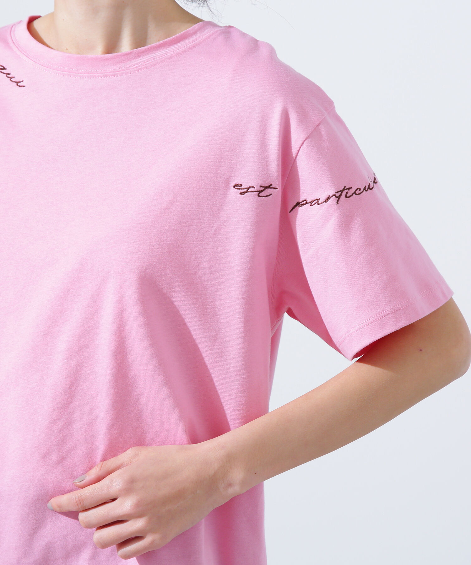  「ロゴ刺繍カットソー」|Tシャツ・カットソー|