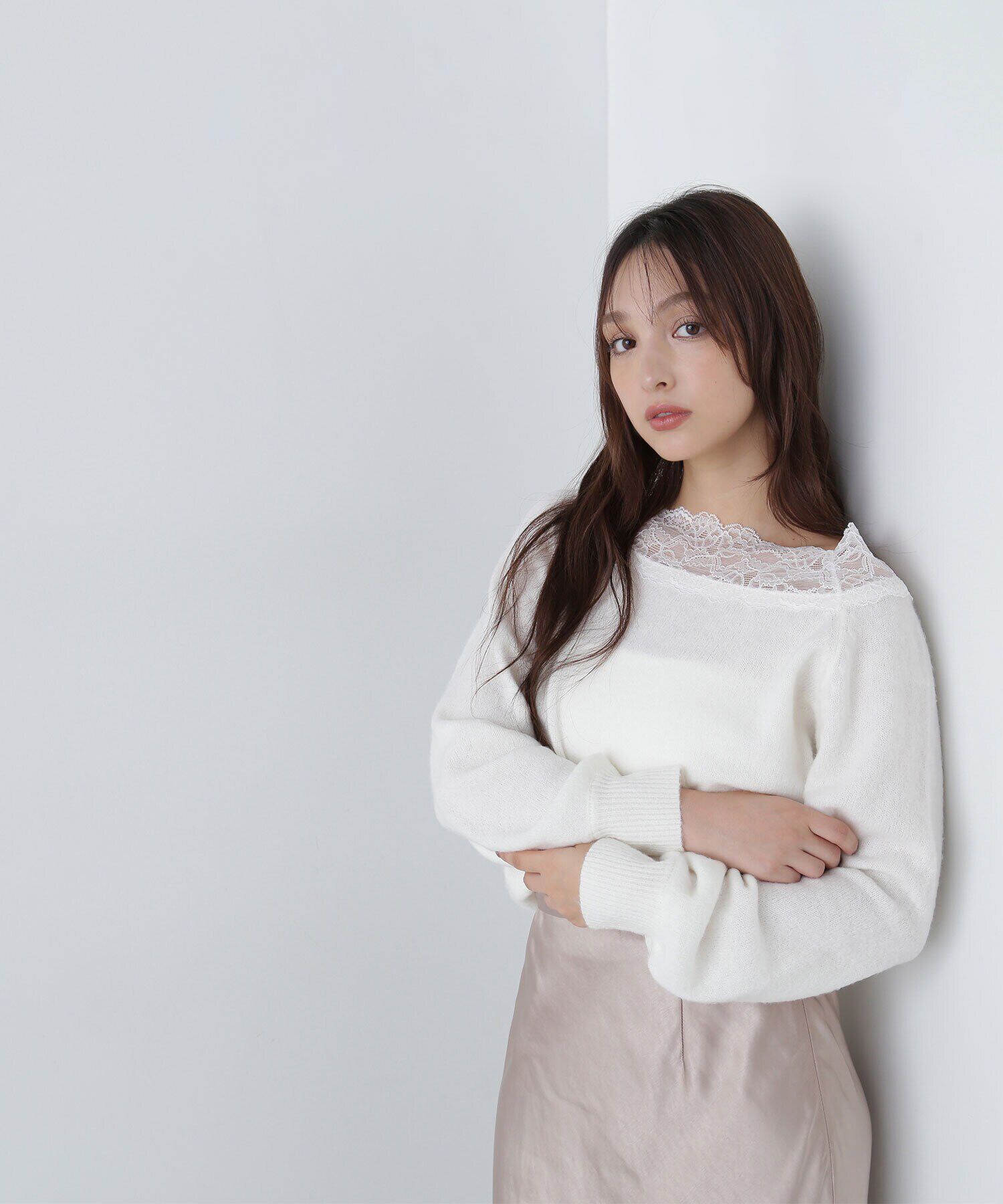  「レーストリミングニット　24AW」|ニット・セーター|