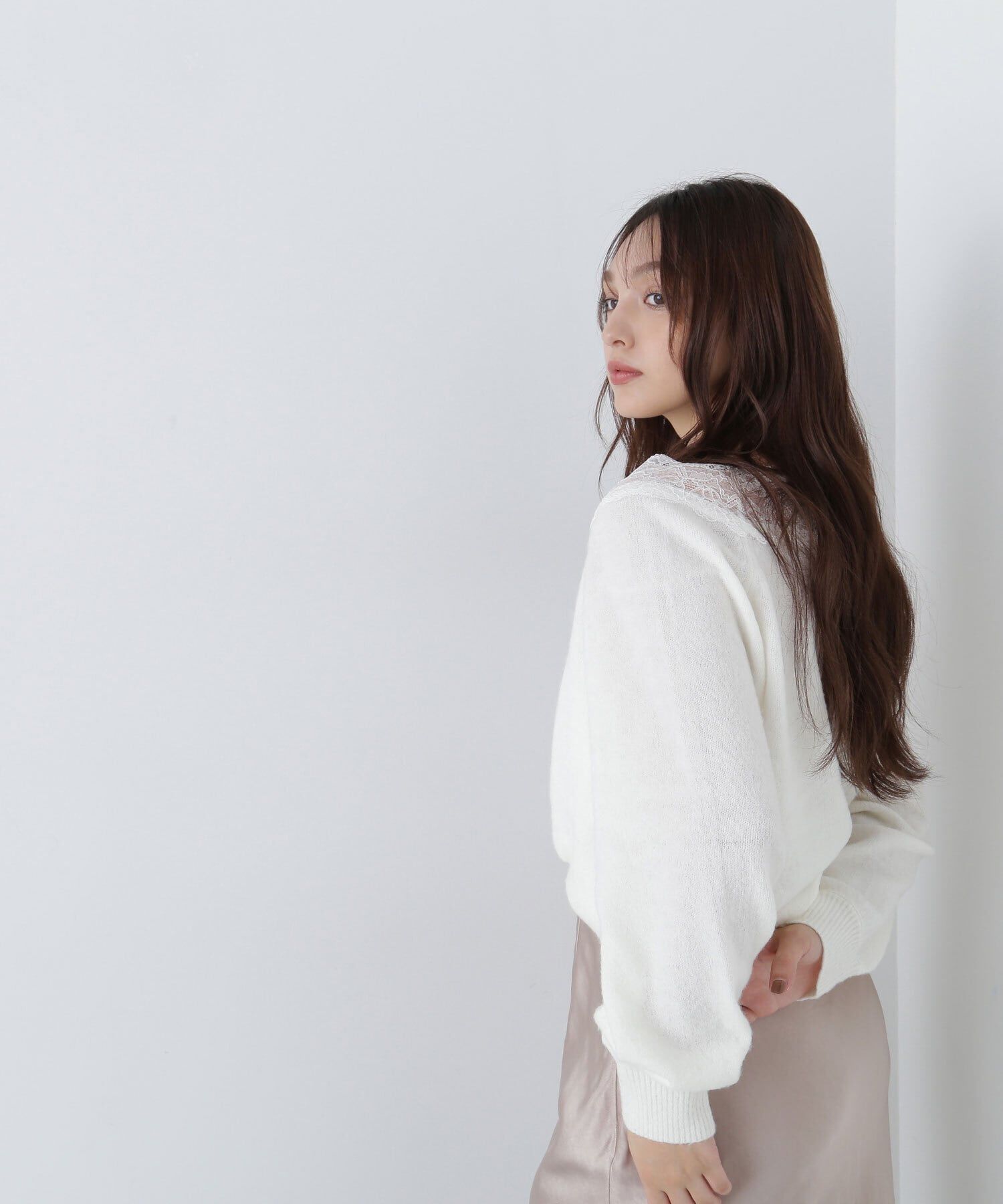  「レーストリミングニット　24AW」|ニット・セーター|