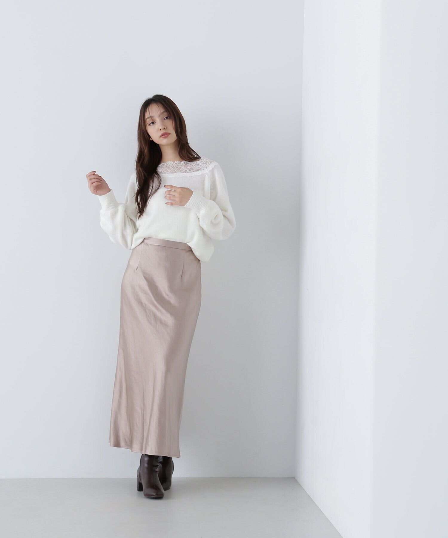  「レーストリミングニット　24AW」|ニット・セーター|