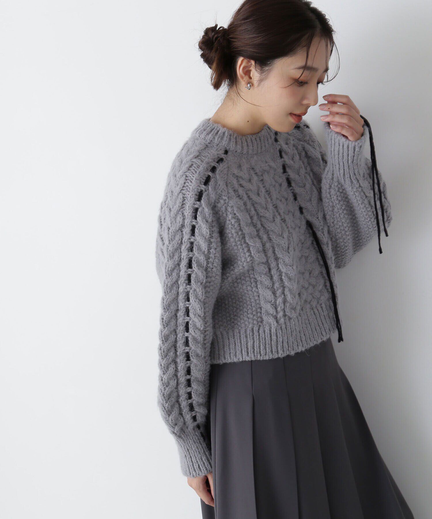  「ステッチケーブルニット　24AW」|ニット・セーター|