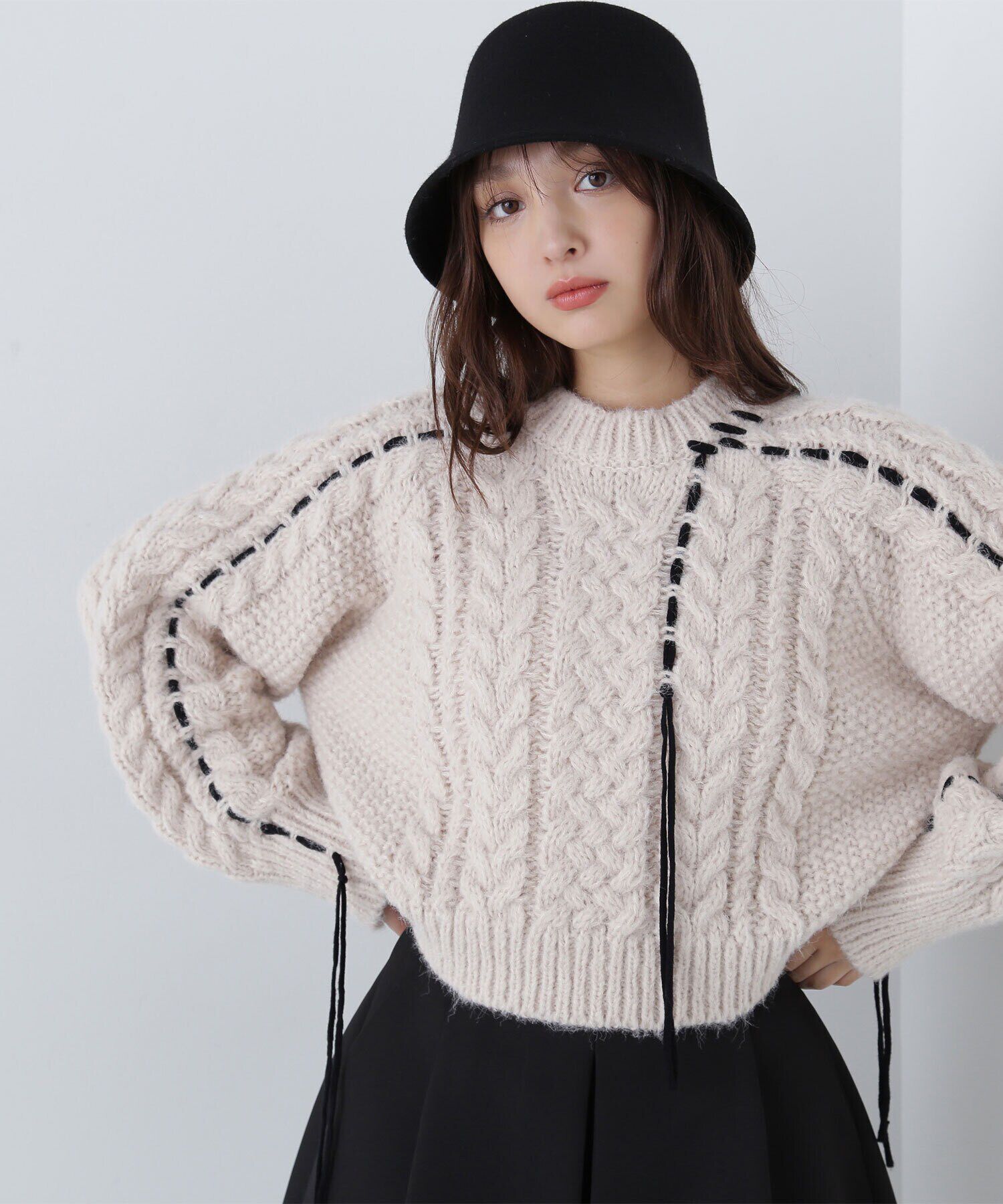  「ステッチケーブルニット　24AW」|ニット・セーター|オフ2
