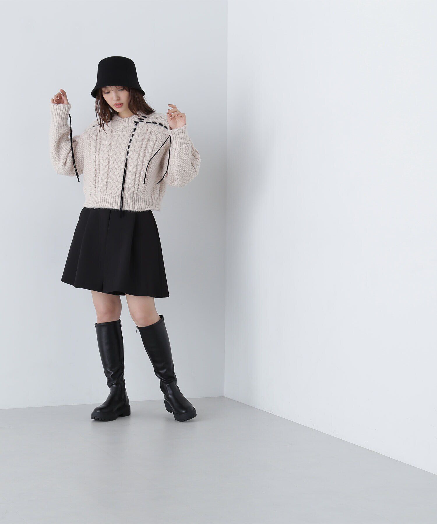  「ステッチケーブルニット　24AW」|ニット・セーター|