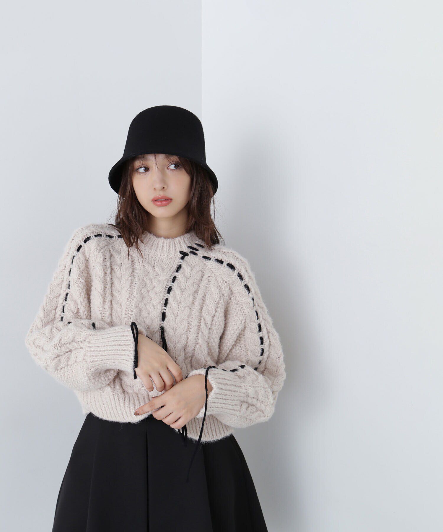  「ステッチケーブルニット　24AW」|ニット・セーター|