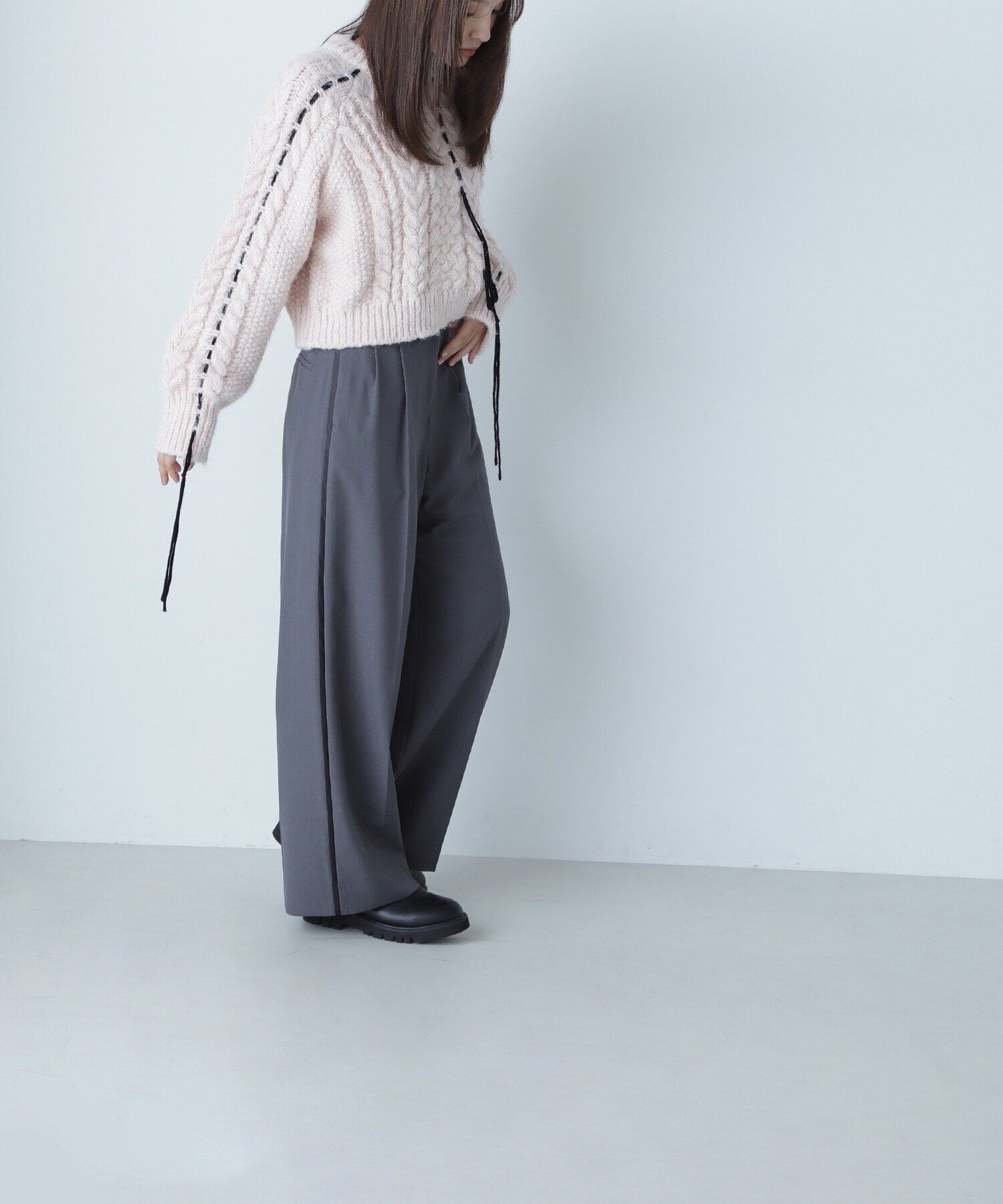  「ステッチケーブルニット　24AW」|ニット・セーター|