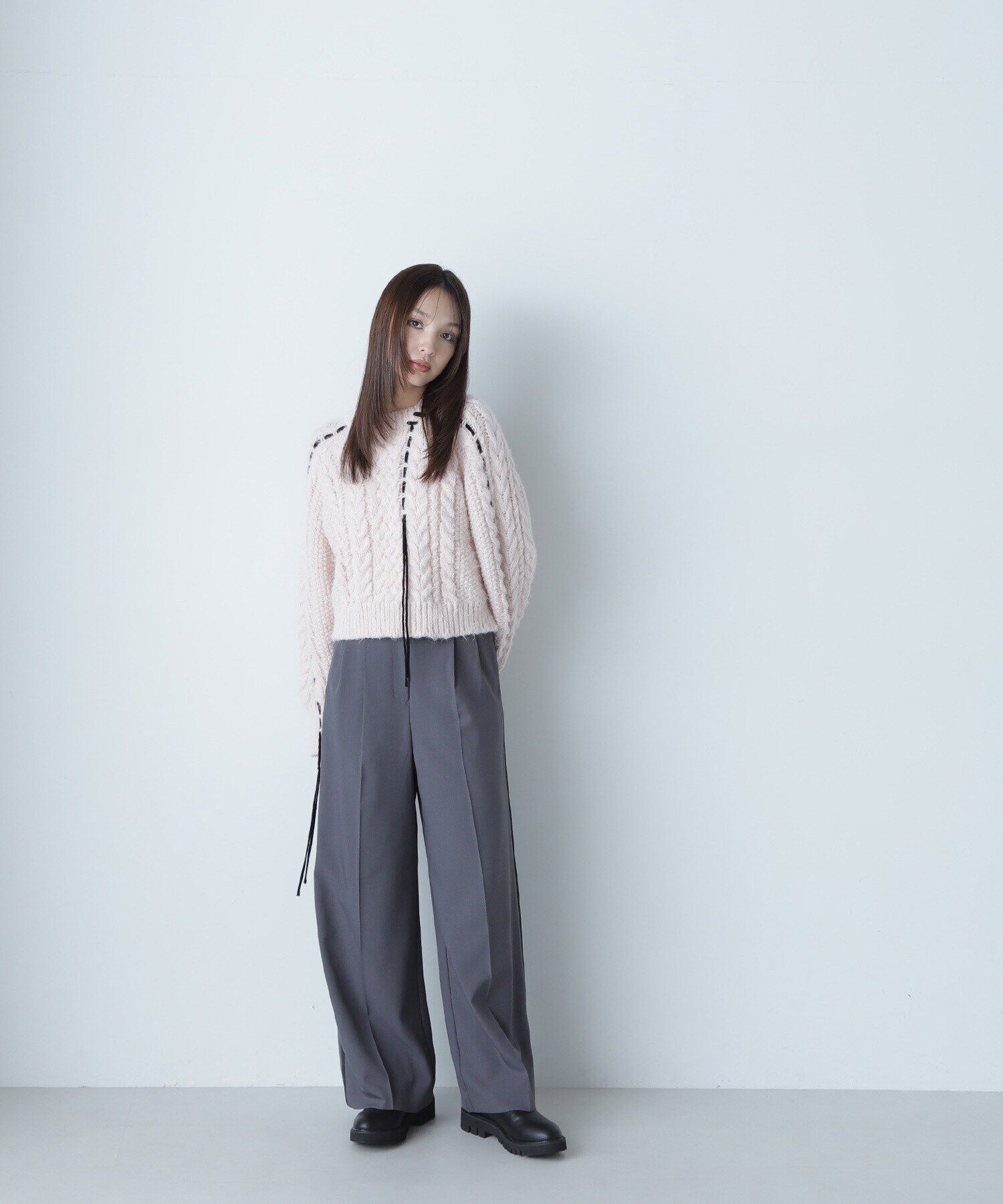  「ステッチケーブルニット　24AW」|ニット・セーター|