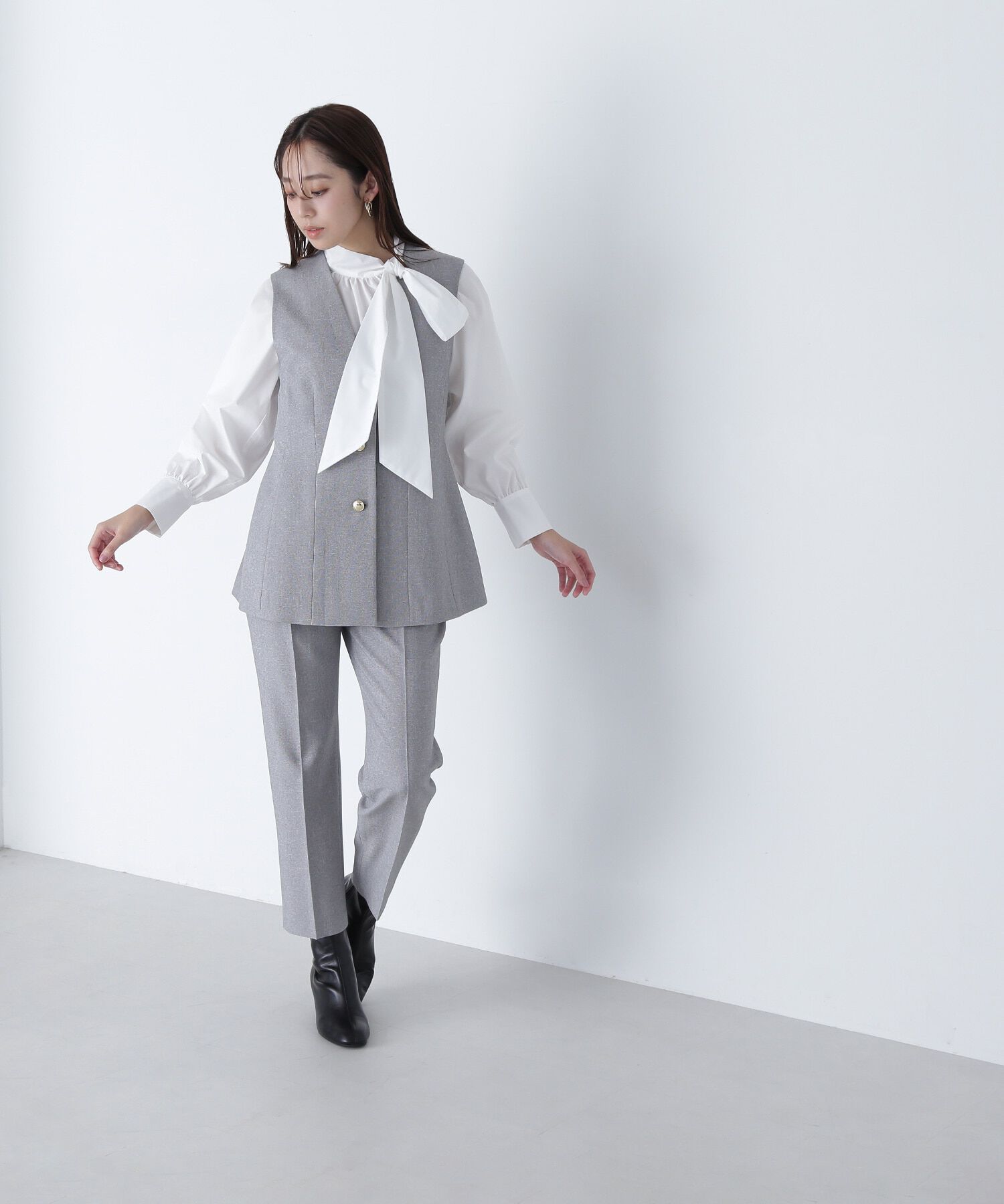  「ペプラムジレ SET UP 」|ブルゾン・スタジャン|