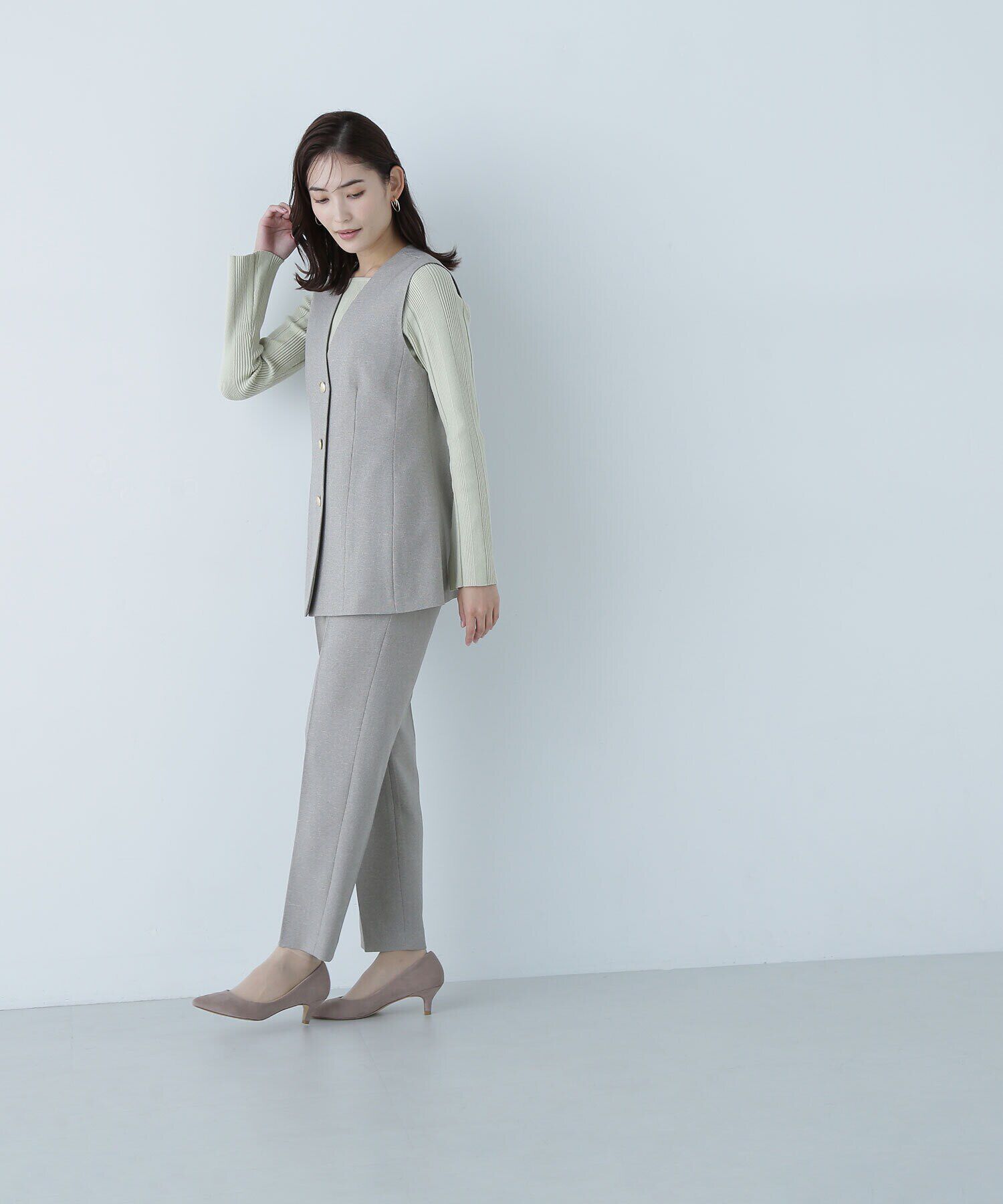  「ペプラムジレ SET UP 」|ブルゾン・スタジャン|