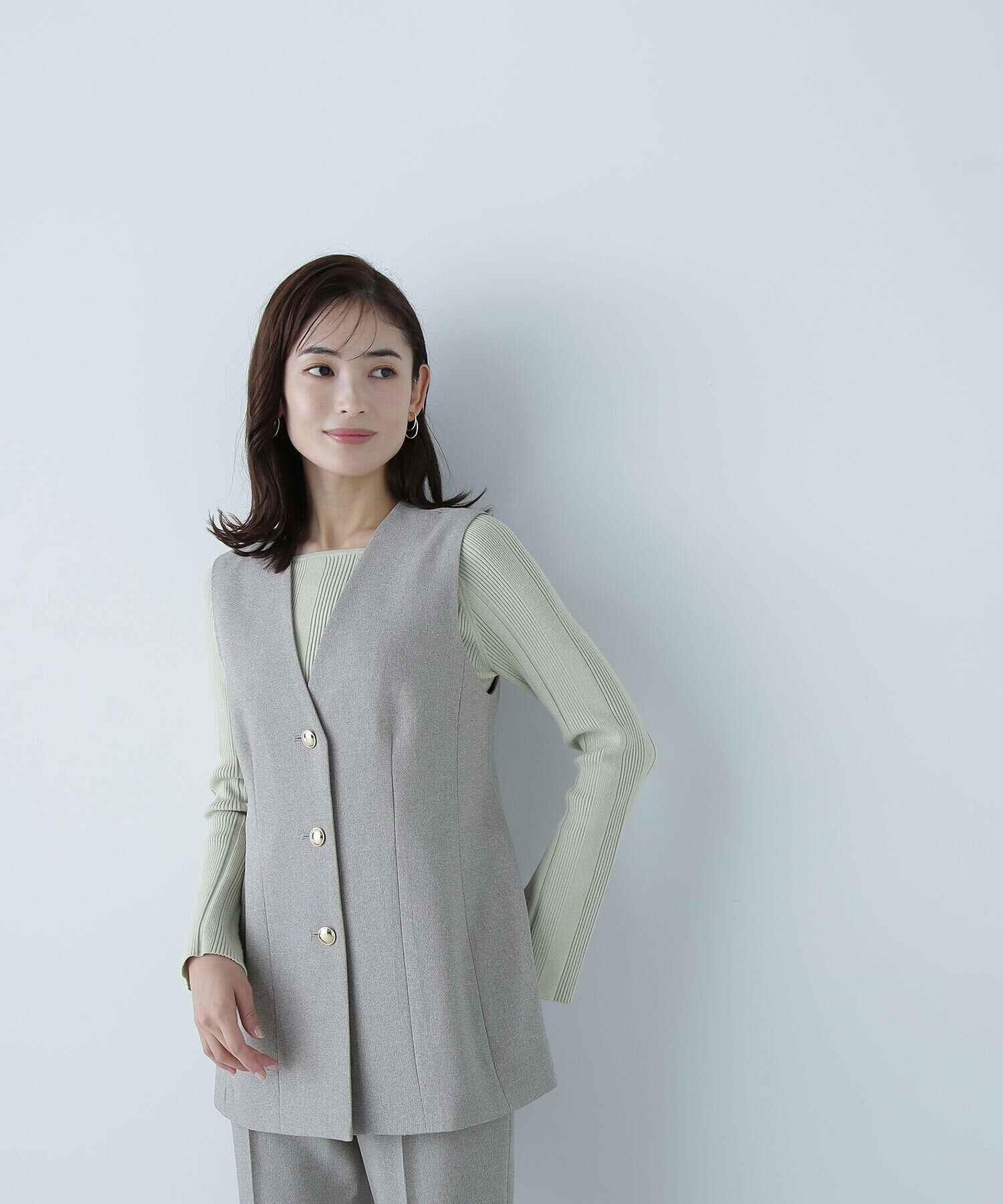  「ペプラムジレ SET UP 」|ブルゾン・スタジャン|