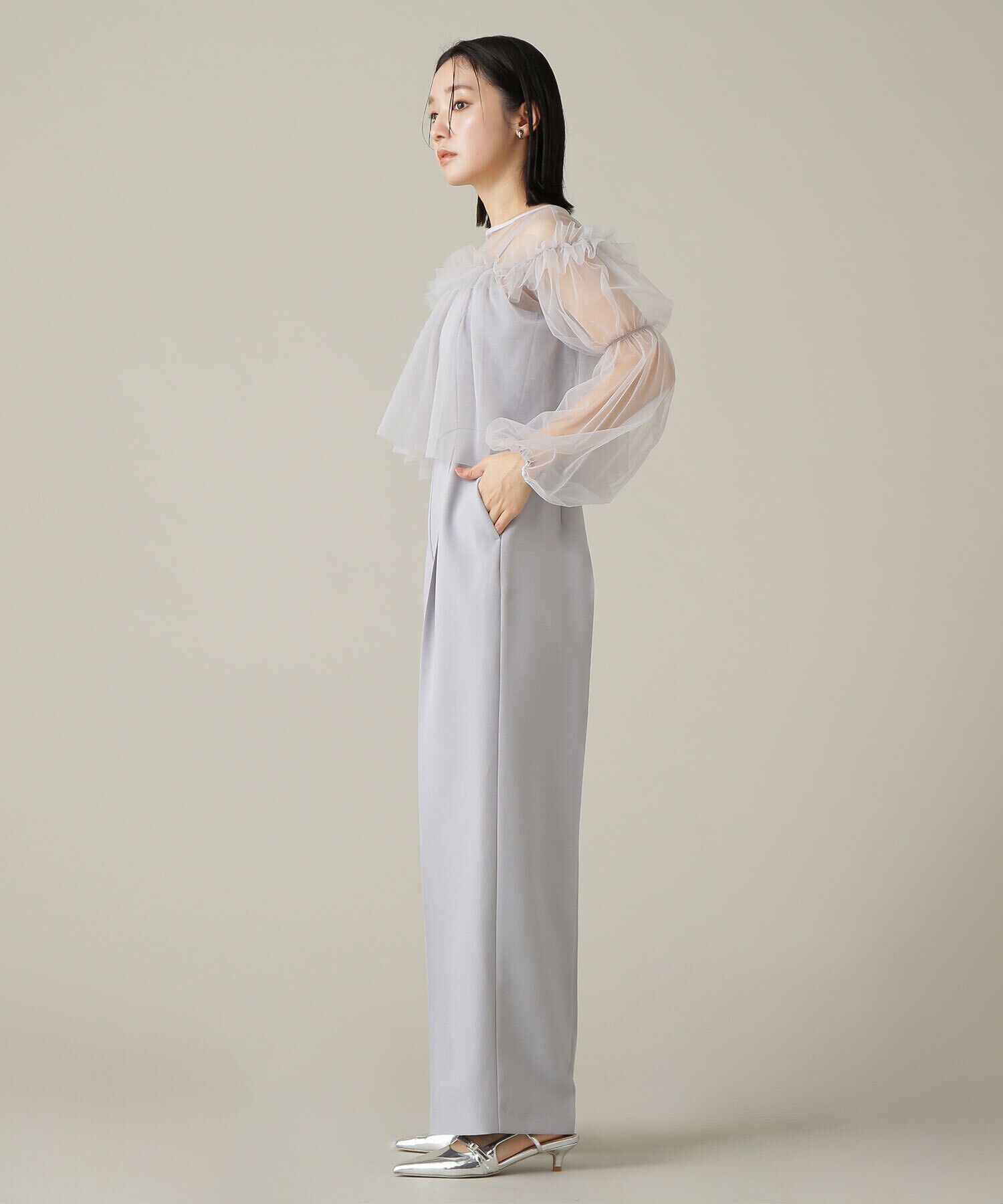  「チュールトップス＆オールインワン」|ワンピース|