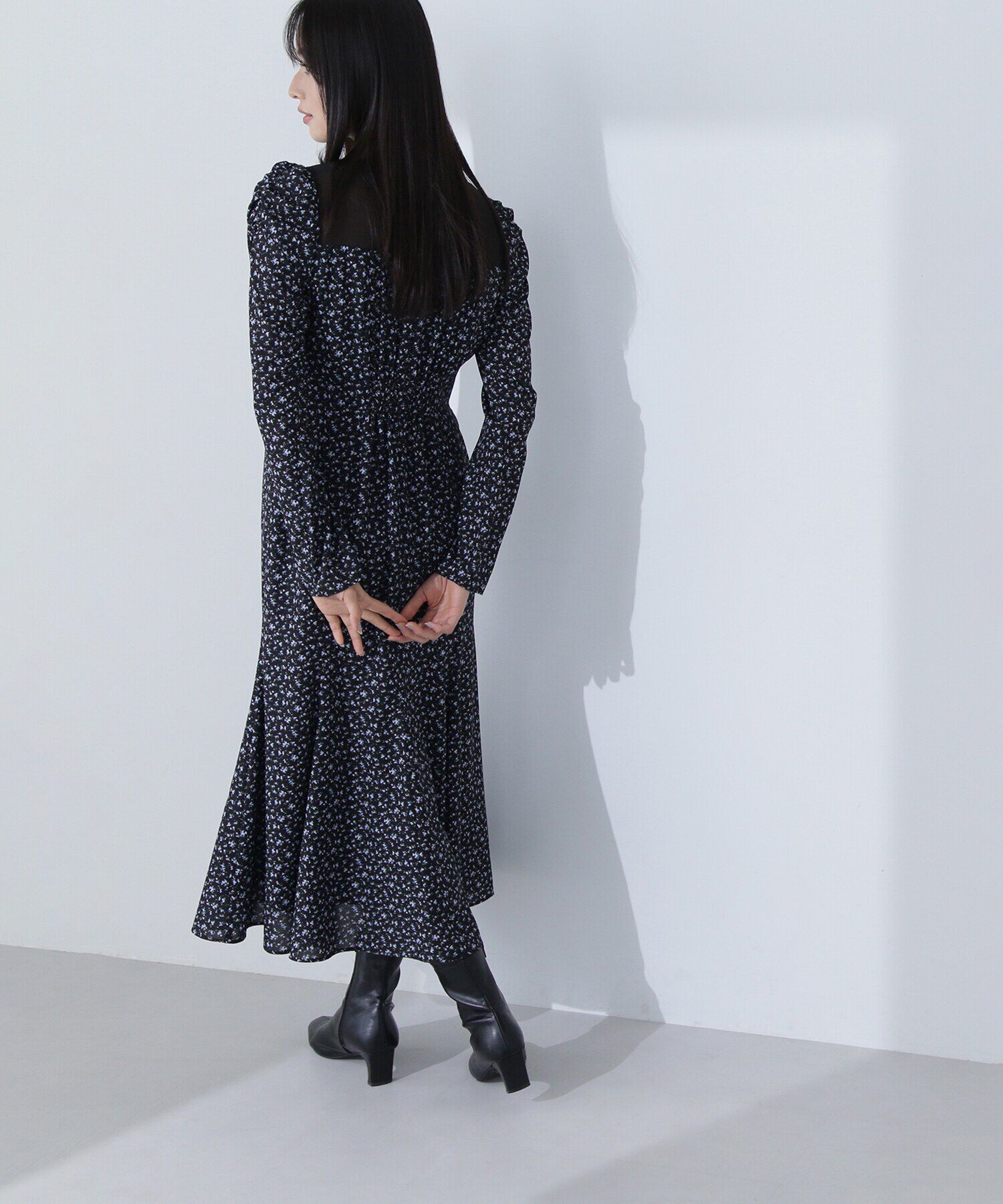  「パネルシアープリントワンピース」|ワンピース|