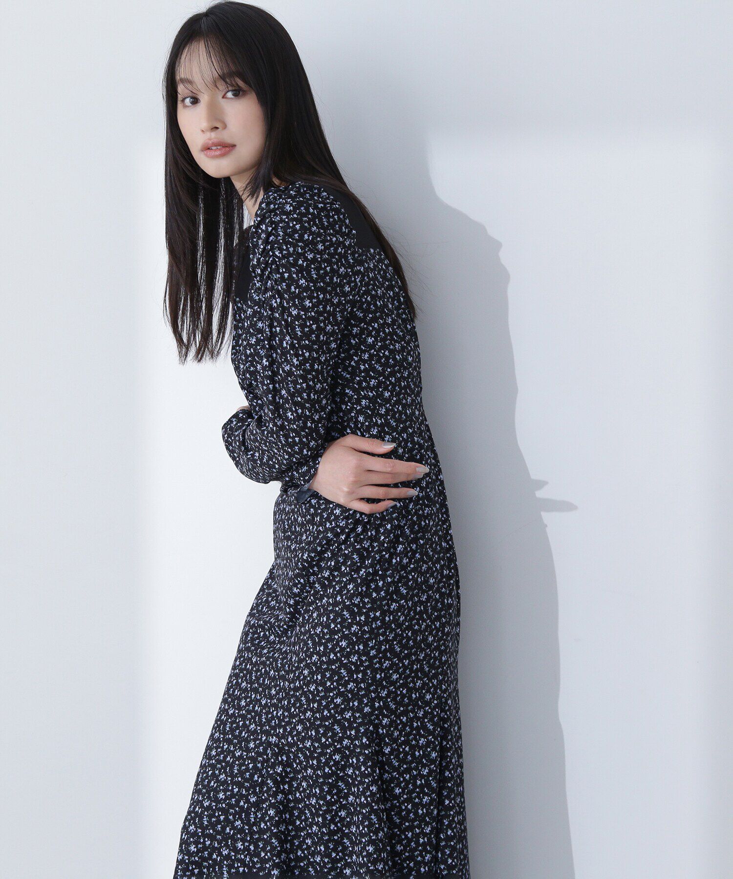  「パネルシアープリントワンピース」|ワンピース|