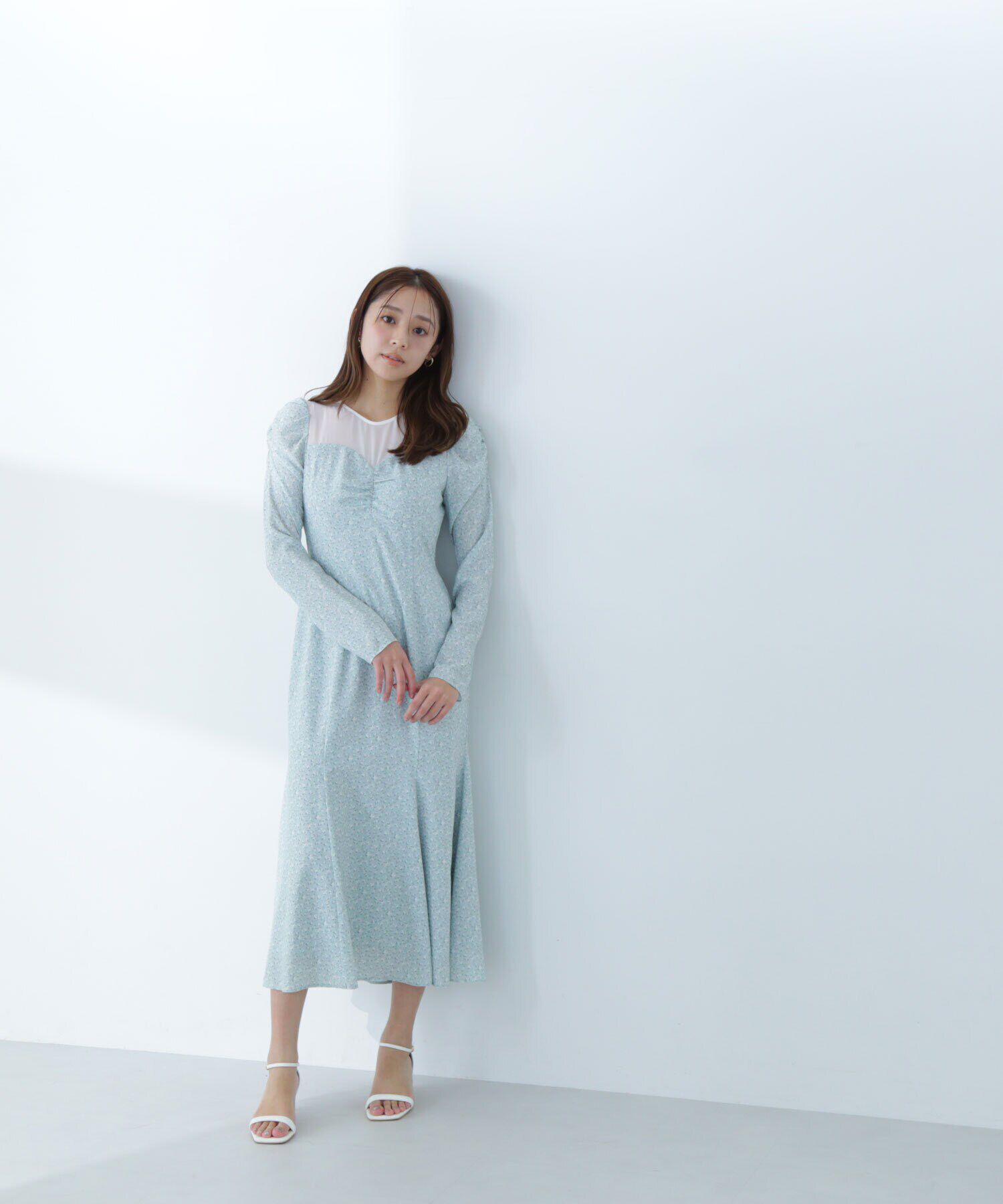  「パネルシアープリントワンピース」|ワンピース|