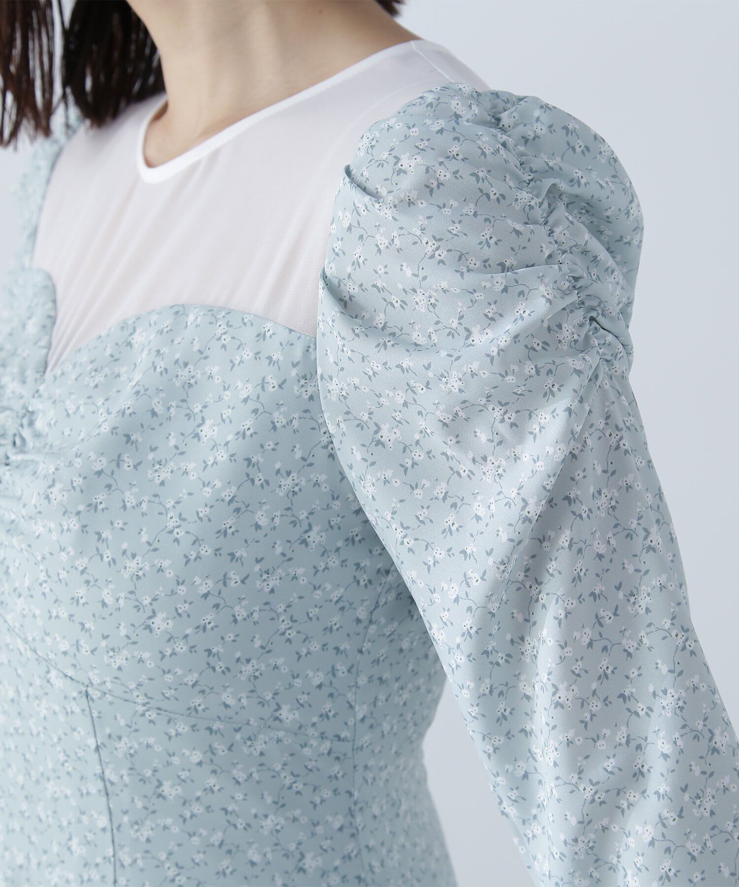  「パネルシアープリントワンピース」|ワンピース|