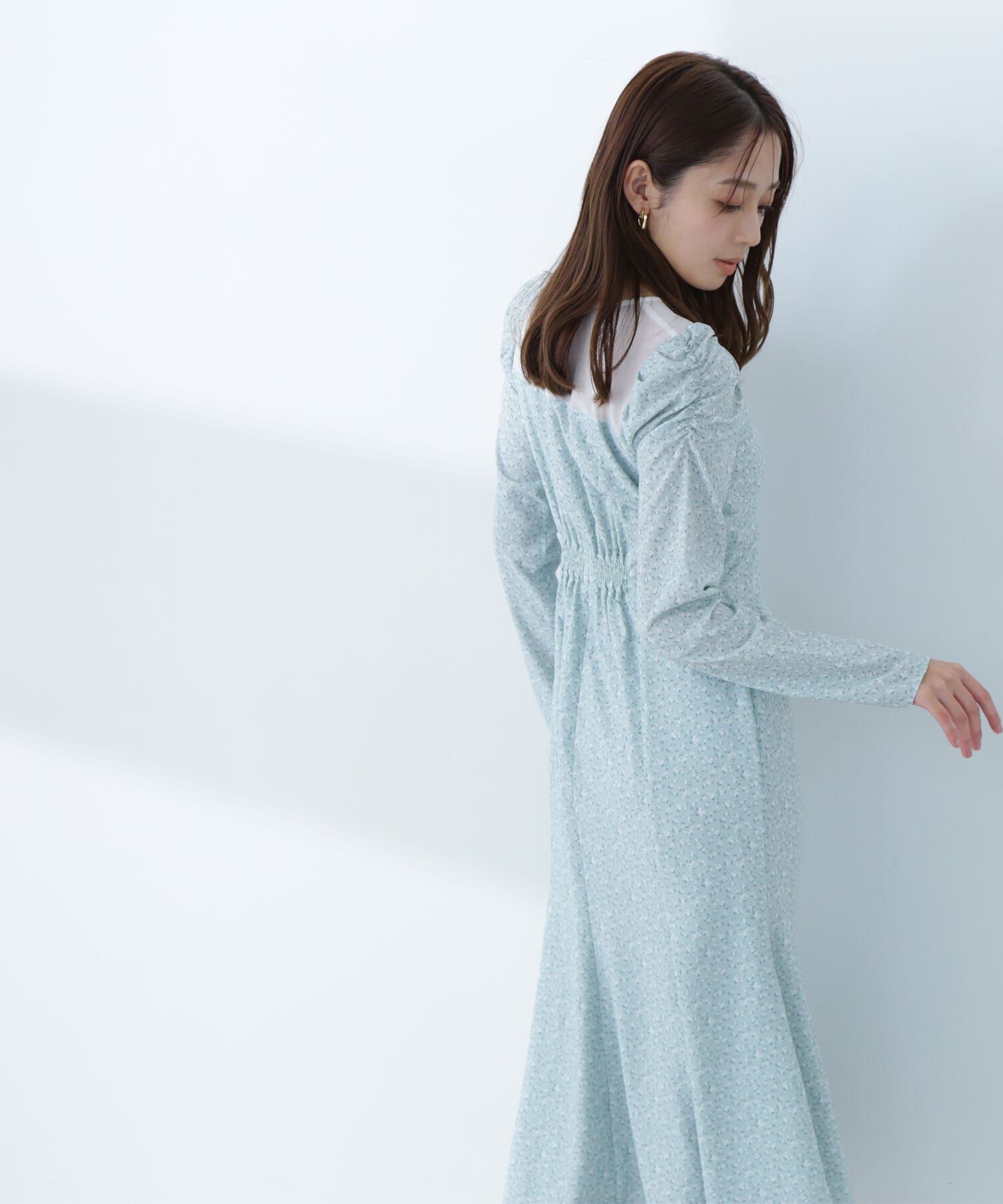  「パネルシアープリントワンピース」|ワンピース|