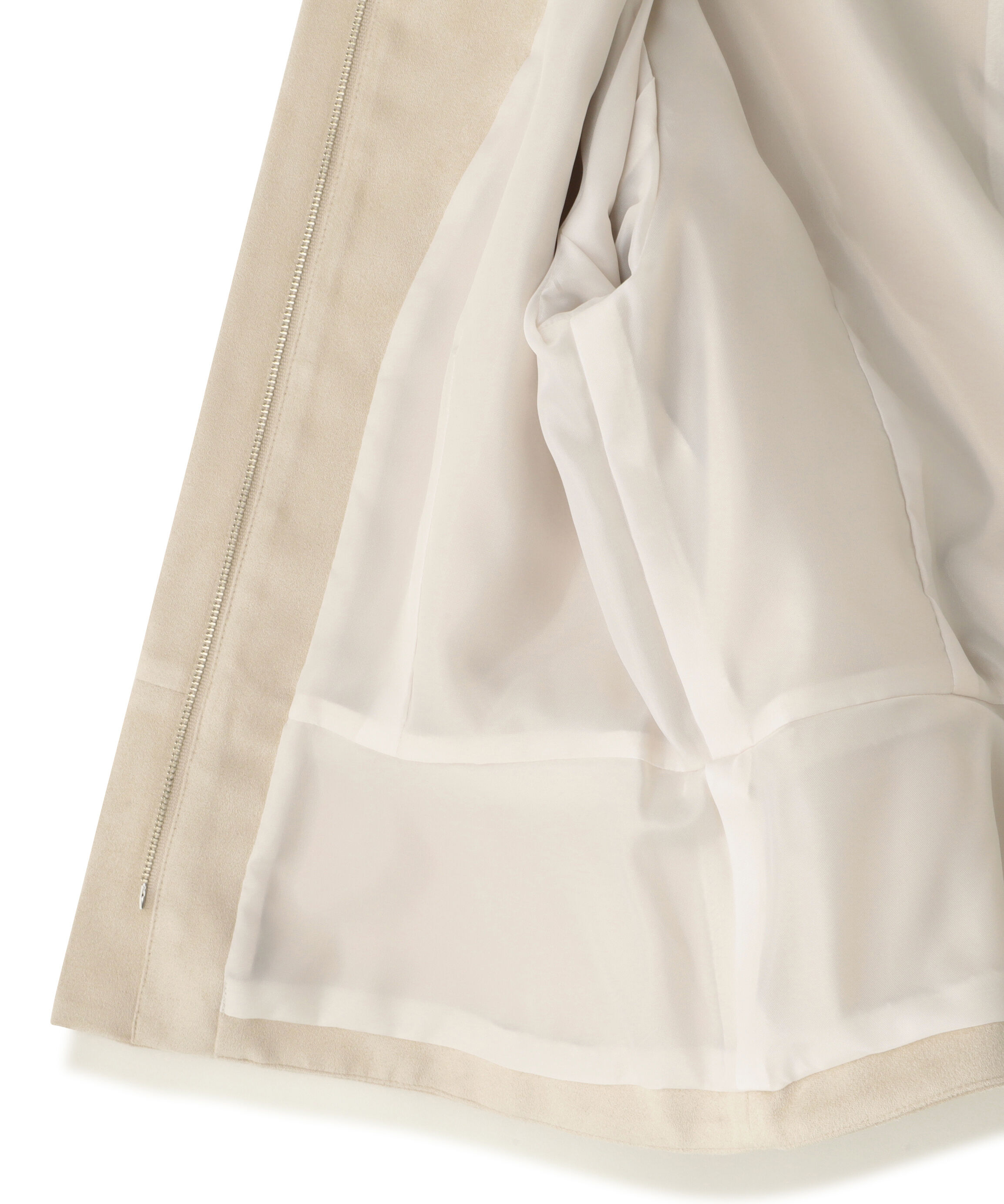  「フェイクスウェードペプラムブルゾン」|ブルゾン・スタジャン|