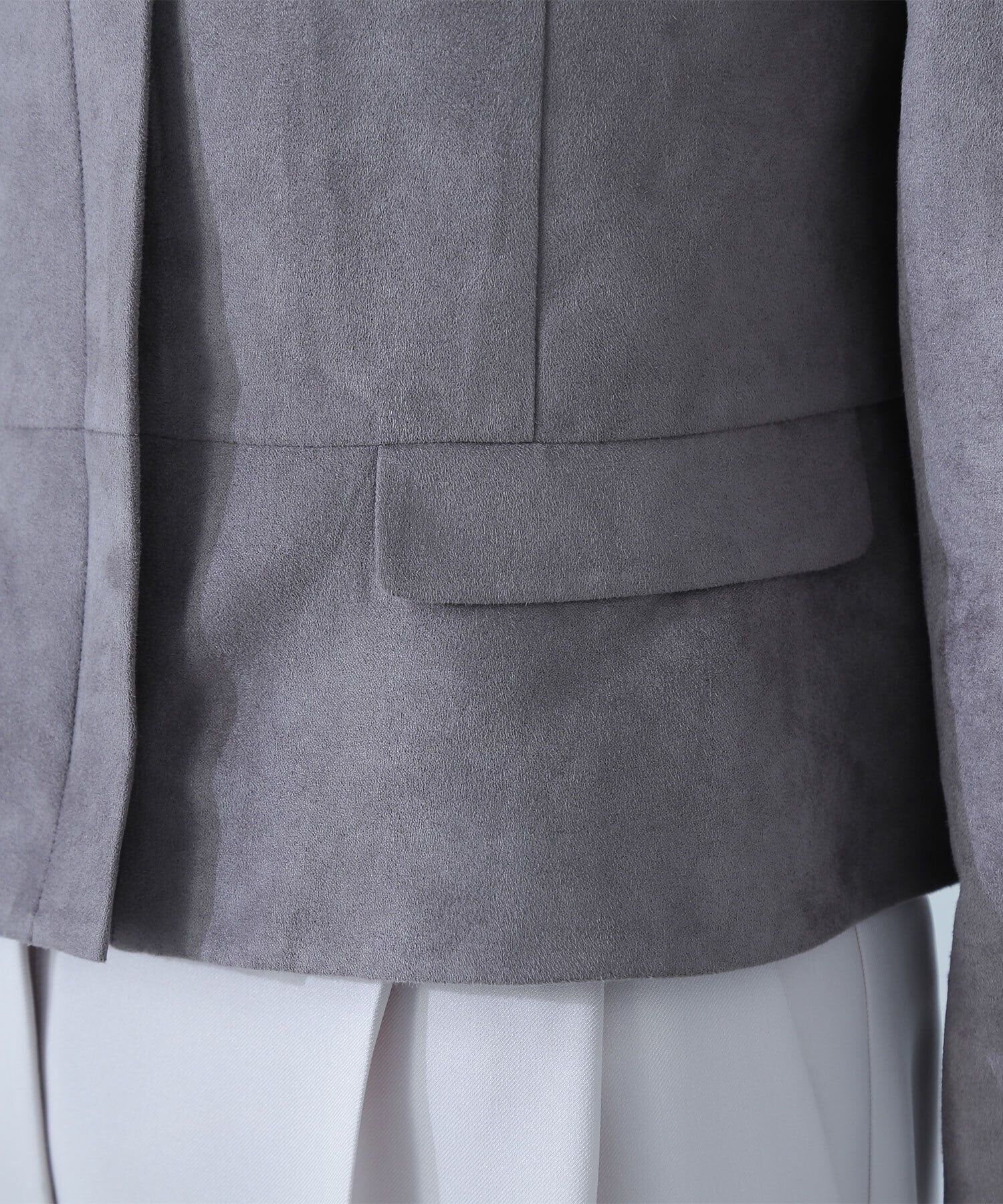  「フェイクスウェードペプラムブルゾン」|ブルゾン・スタジャン|