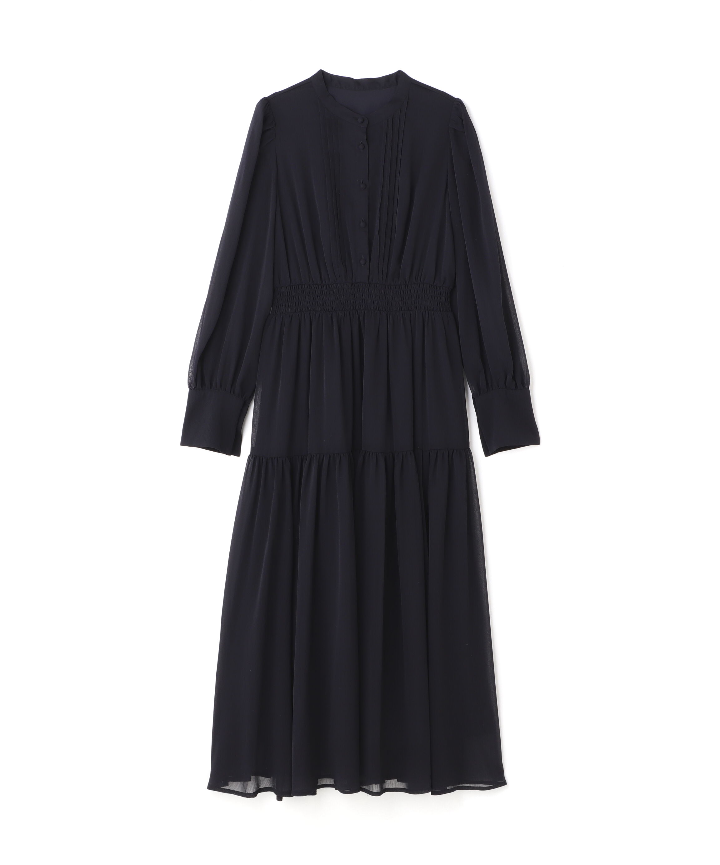  「シアー楊柳ギャザーワンピース」|ワンピース|