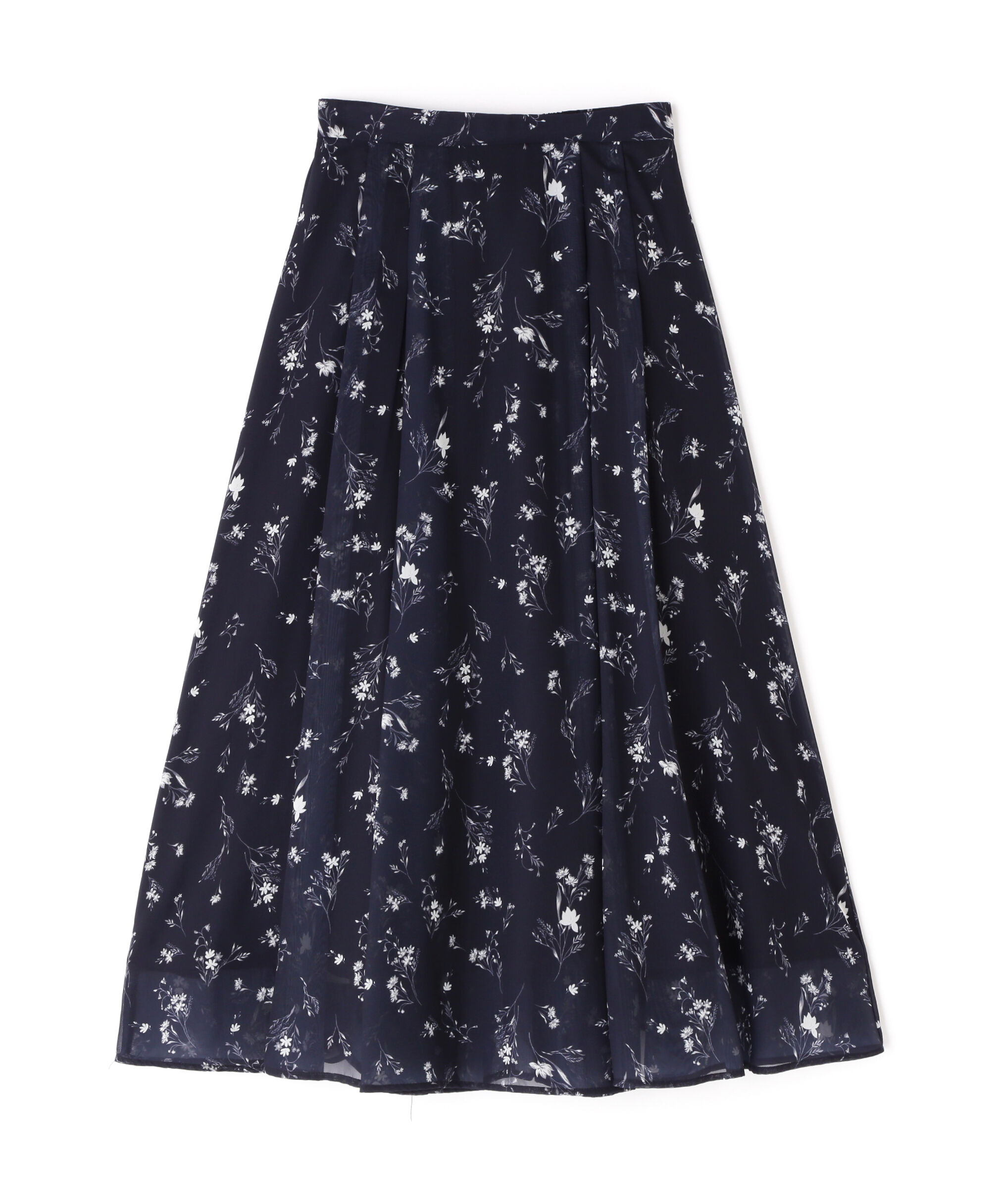  「フラワーシフォンフレアスカート」|スカート|