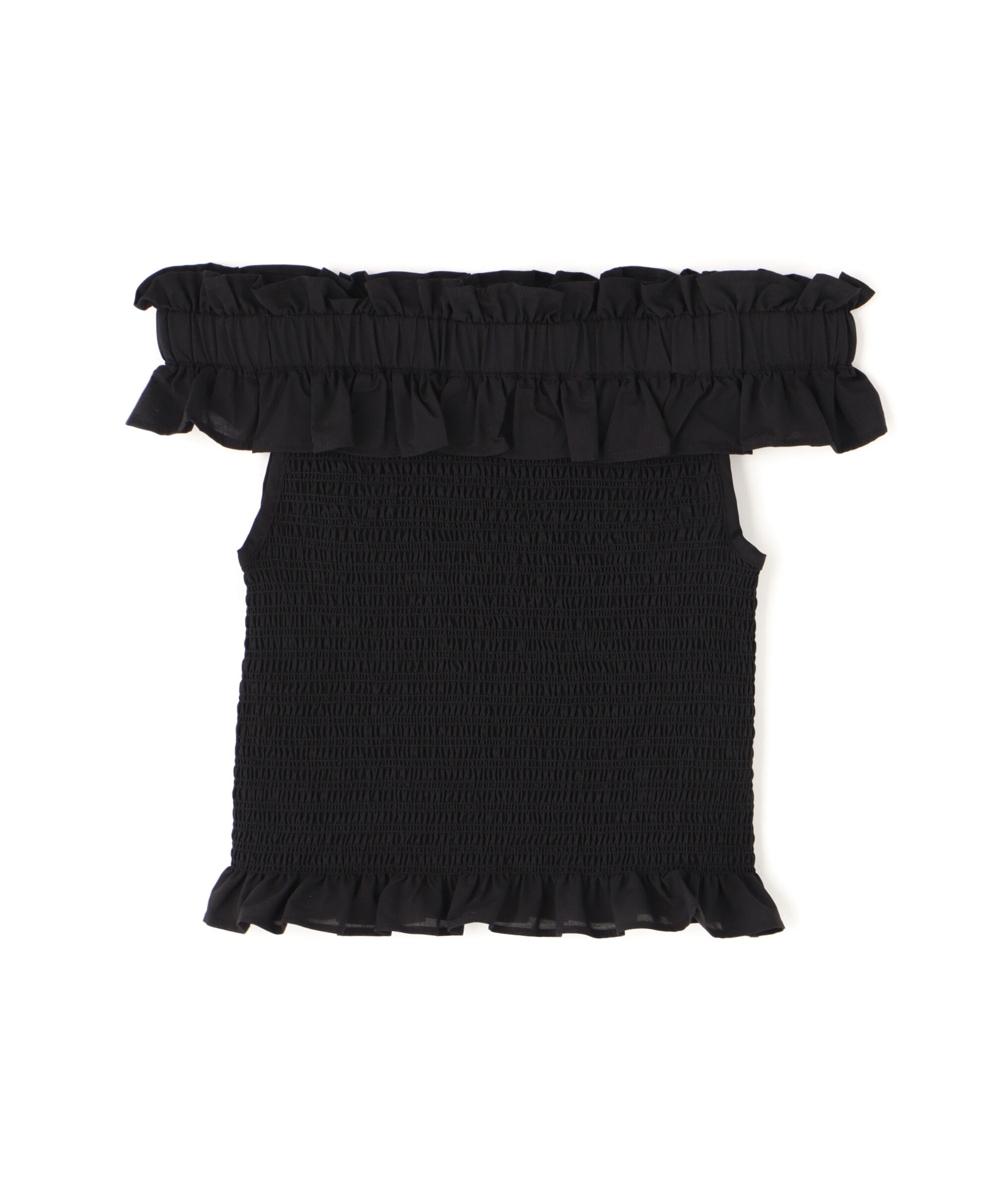  「フリルシャーリングオフショルブラウス」|シャツ・ブラウス|