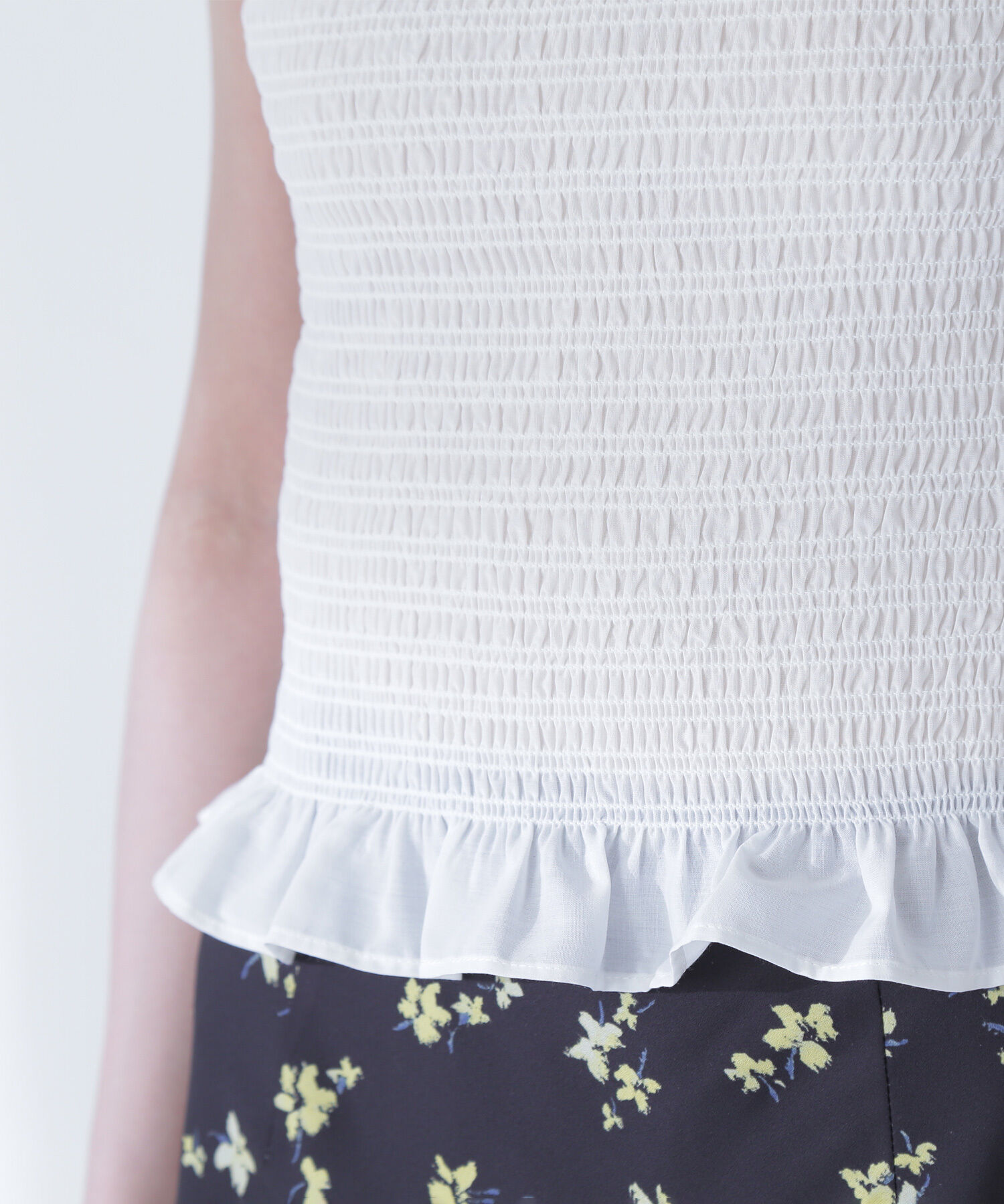  「フリルシャーリングオフショルブラウス」|シャツ・ブラウス|