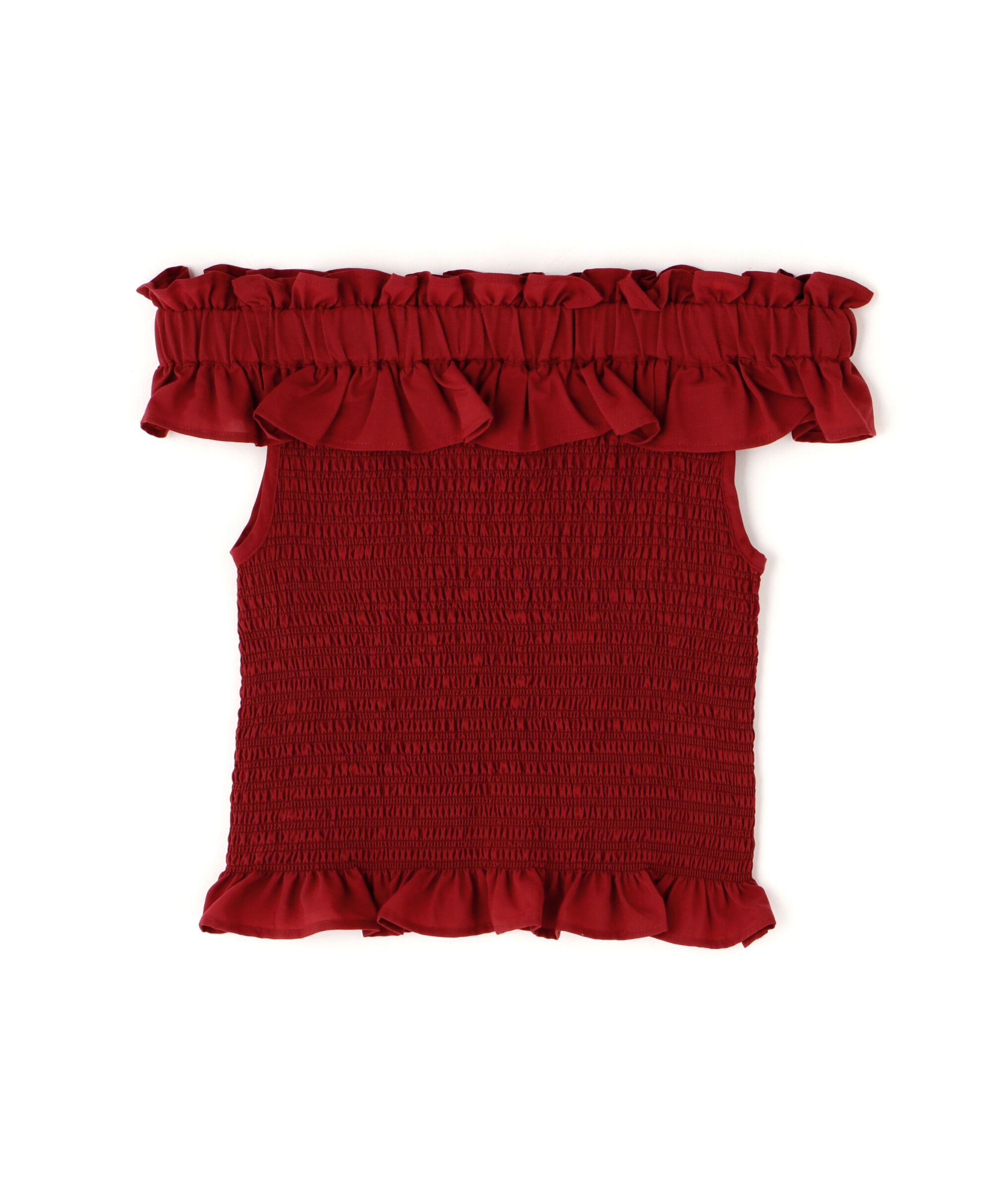  「フリルシャーリングオフショルブラウス」|シャツ・ブラウス|